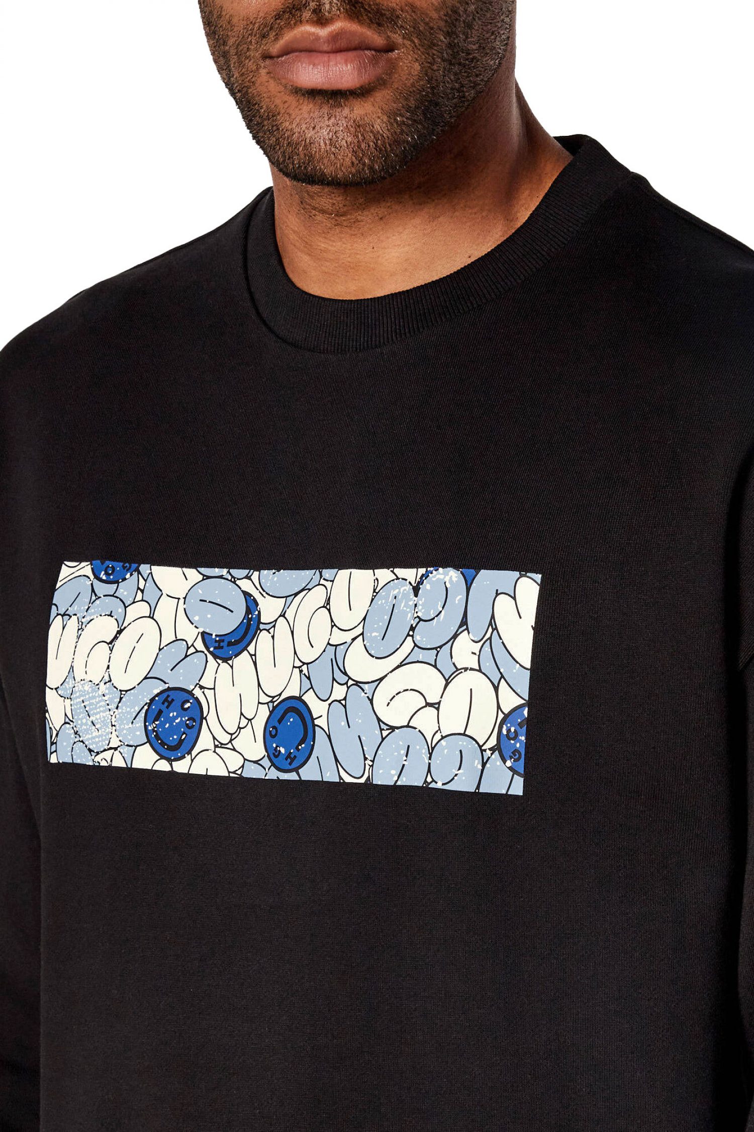 HUGO BLUE ΦΟΥΤΕΡ ΛΑΙΜΟΚΟΨΗ NEPRIX ΜΑΥΡΟ