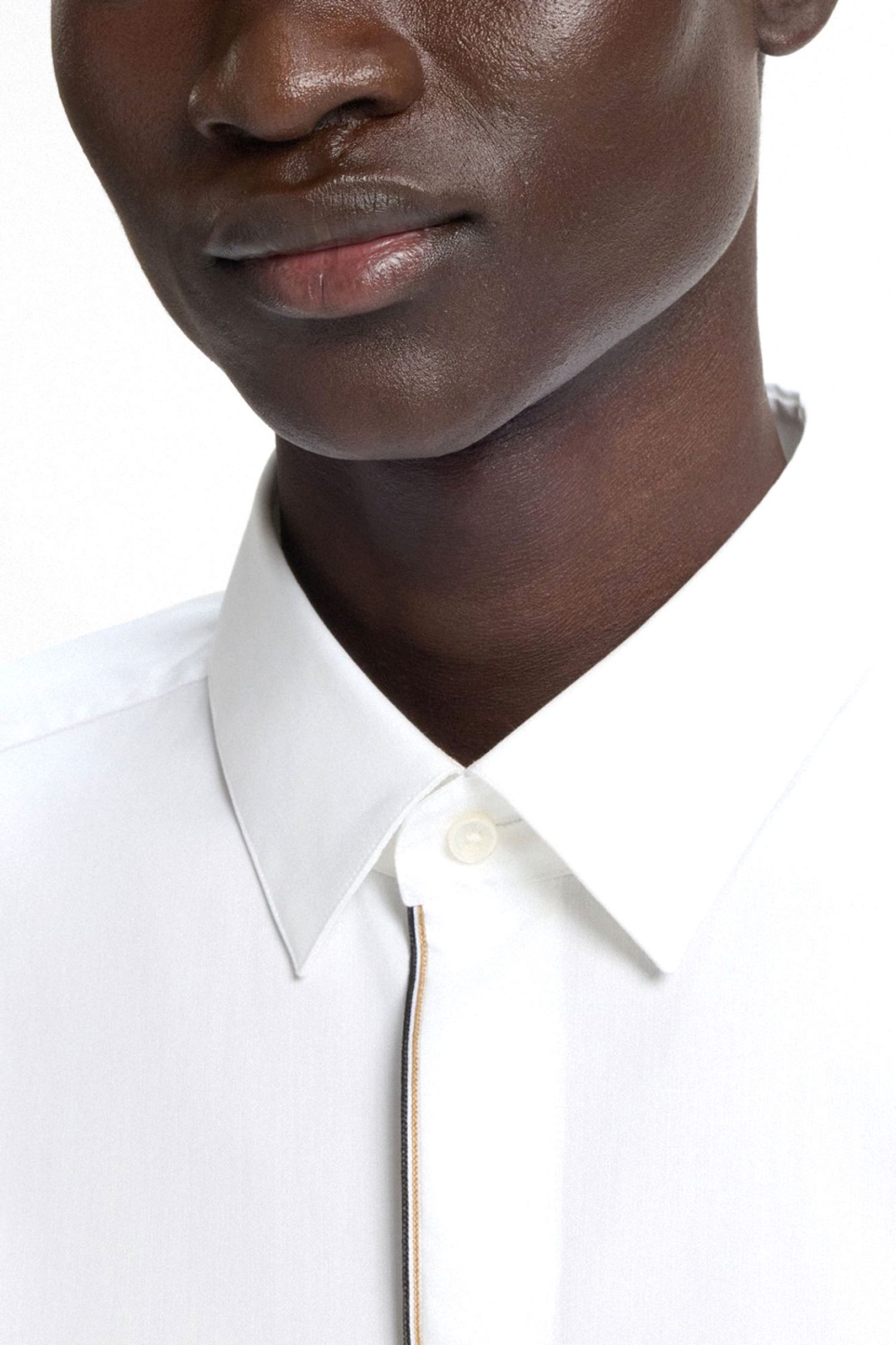 BOSS ΠΟΥΚΑΜΙΣΟ SLIM FIT EASY IRON ΠΑΤΙΛΕΤΑ H-HANK-PARTY7-253 ΛΕΥΚΟ