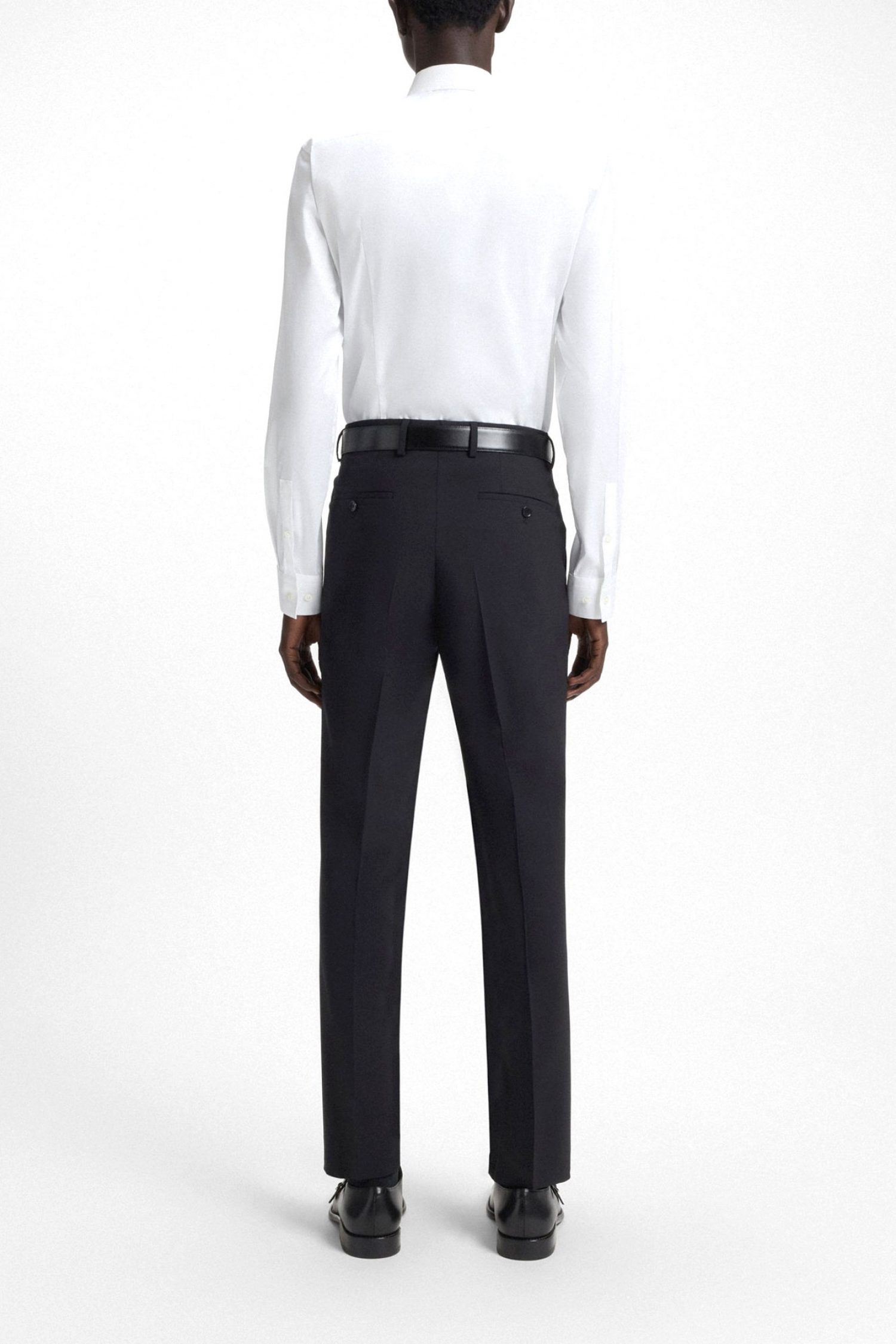 BOSS ΠΟΥΚΑΜΙΣΟ SLIM FIT EASY IRON ΠΑΤΙΛΕΤΑ H-HANK-PARTY7-253 ΛΕΥΚΟ