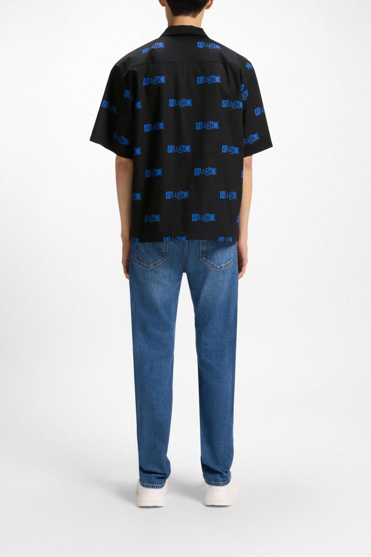 HUGO BLUE ΠΟΥΚΑΜΙΣO ELIGINO ΜΑΥΡΟ