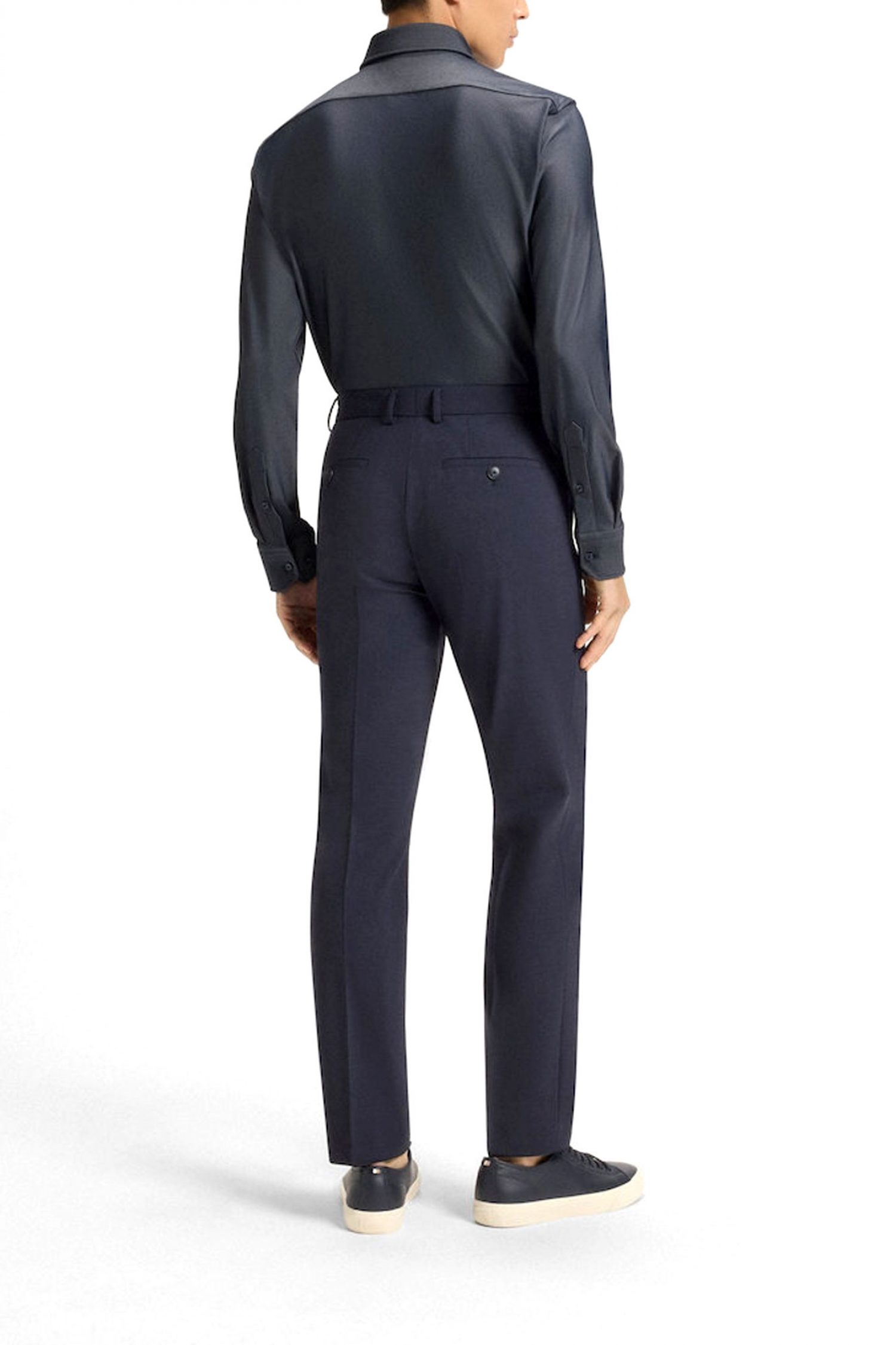 BOSS PERFORMANCE ΠΟΥΚΑΜΙΣΟ ΜΙΚΡΟΣΧΕΔΙΟ REGULAR FIT P-JOE-KENT-C1-222 ΜΠΛΕ