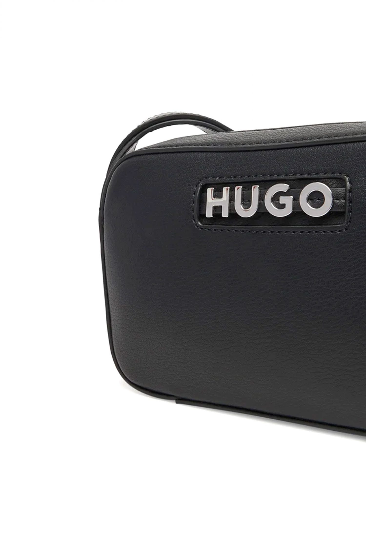 HUGO ΤΣΑΝΤΑ CROSSBODY MEL2.0 CROSSB. ZIP LOGO ΜΑΥΡΟ φωτογραφία