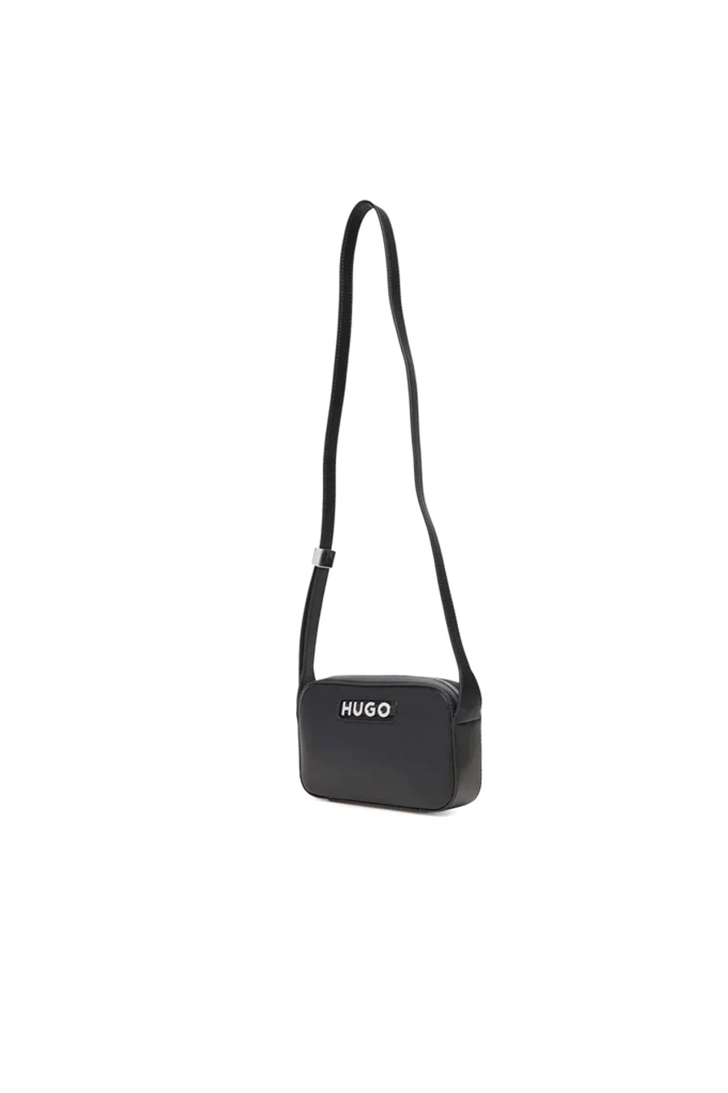 HUGO ΤΣΑΝΤΑ CROSSBODY MEL2.0 CROSSB. ZIP LOGO ΜΑΥΡΟ φωτογραφία