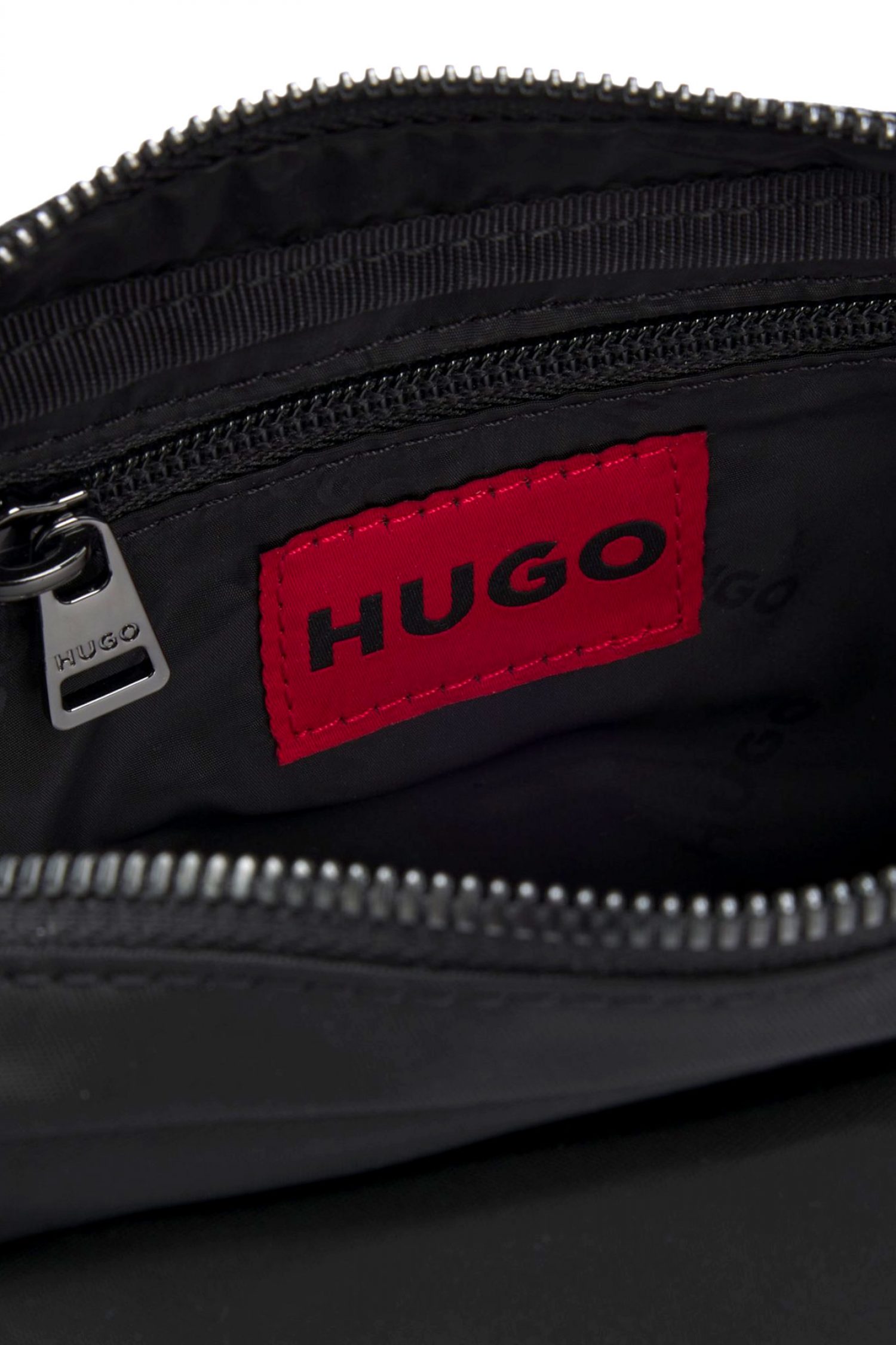 HUGO ΤΣΑΝΤΑΚΙ CROSSBODY QUANTIC_N_EW CROSSB LOGO ΜΕΤΑΛΛΙΚΟ ΜΑΥΡΟ φωτογραφία