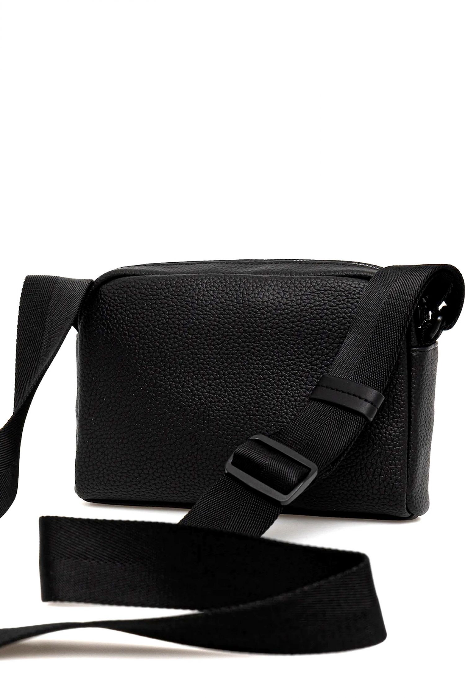 HUGO ΤΣΑΝΤΑΚΙ CROSSBODY QUANTIC_EW CROSSB LOGO ΜΕΤΑΛΛΙΚΟ ΜΑΥΡΟ φωτογραφία