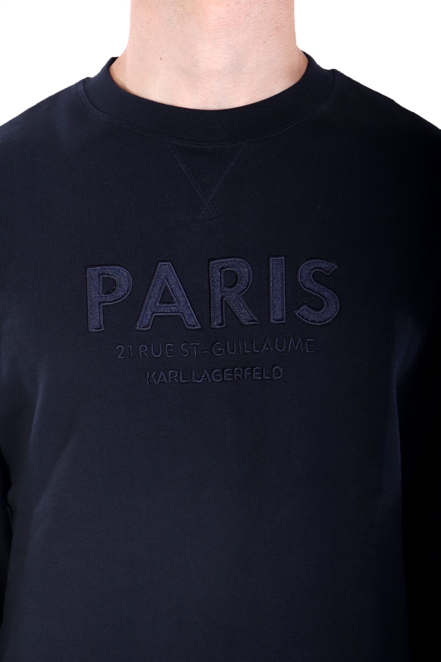 KARL LAGERFELD ΦΟΥΤΕΡ CREWNECK LOGO ΜΑΥΡΟ φωτογραφία