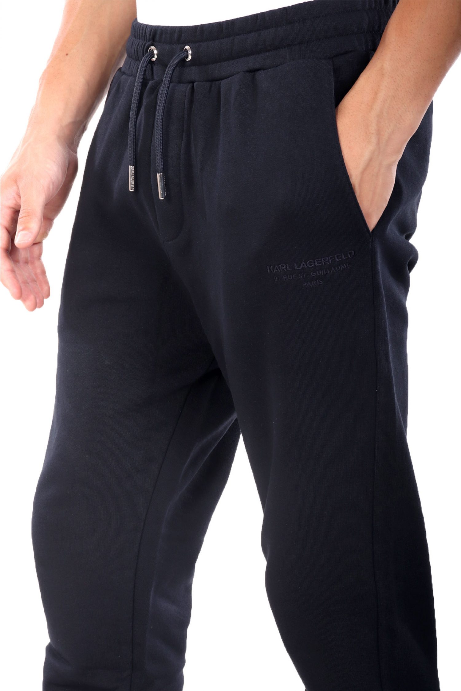KARL LAGERFELD ΠΑΝΤΕΛΟΝΙ ΦΟΡΜΑ LOGO ΜΠΛΕ φωτογραφία