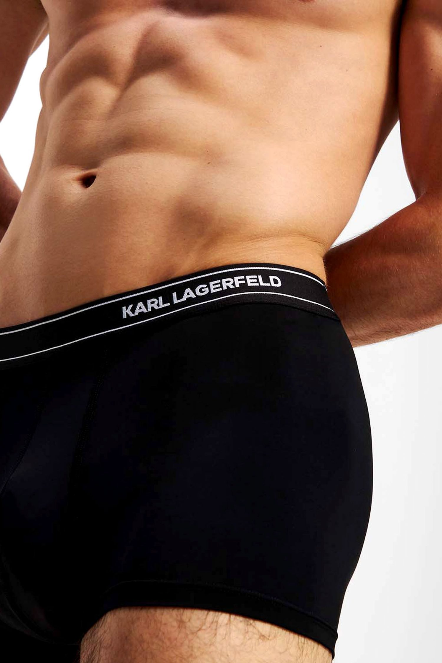 KARL LAGERFELD ΕΣΩΡΟΥΧΑ 3PACK TRUNK STRIPE LOGO ΜΑΥΡΟ φωτογραφία