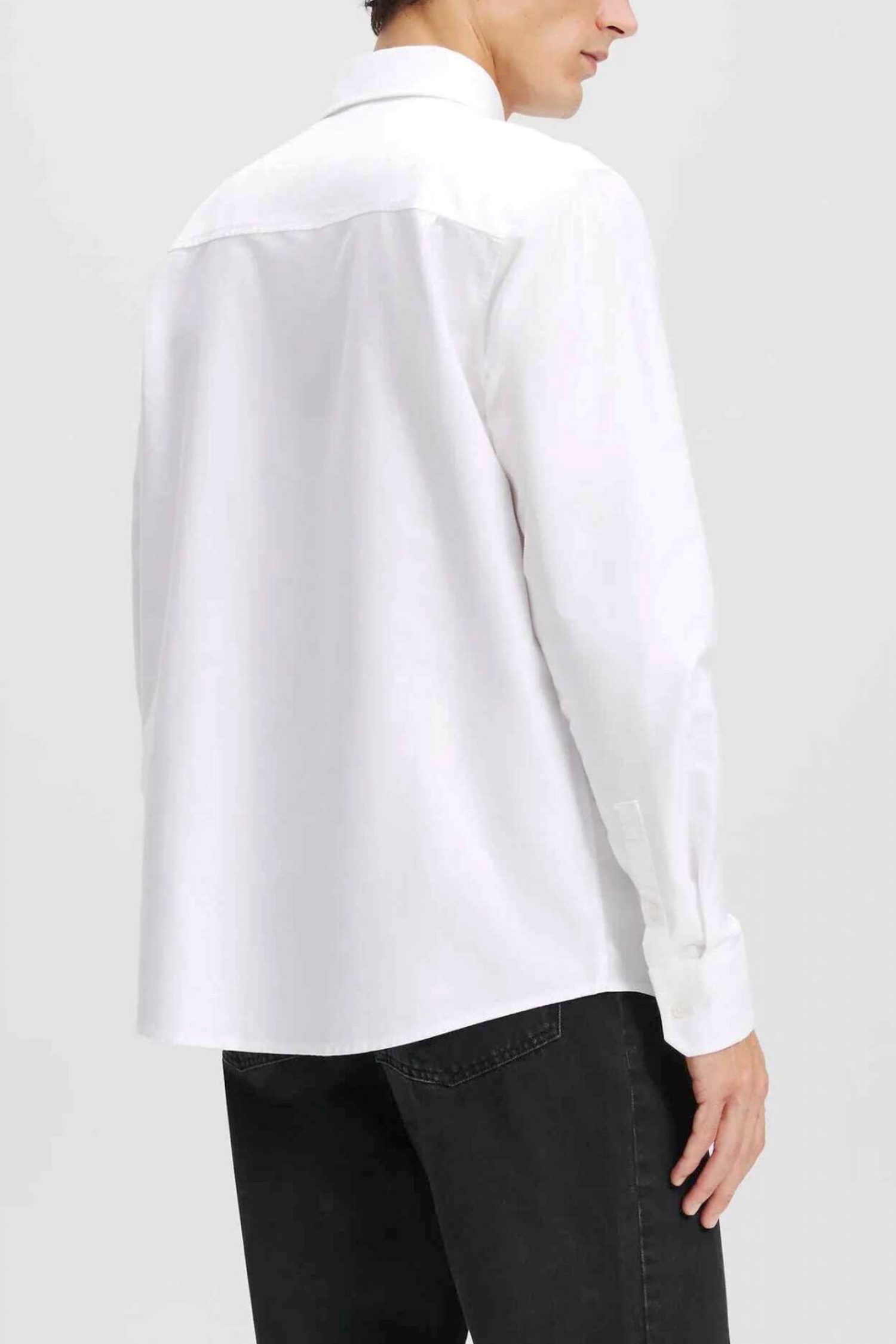 KARL LAGERFELD JEANS ΠΟΥΚΑΜΙΣΟ POPLIN SHIRT ΛΕΥΚΟ φωτογραφία