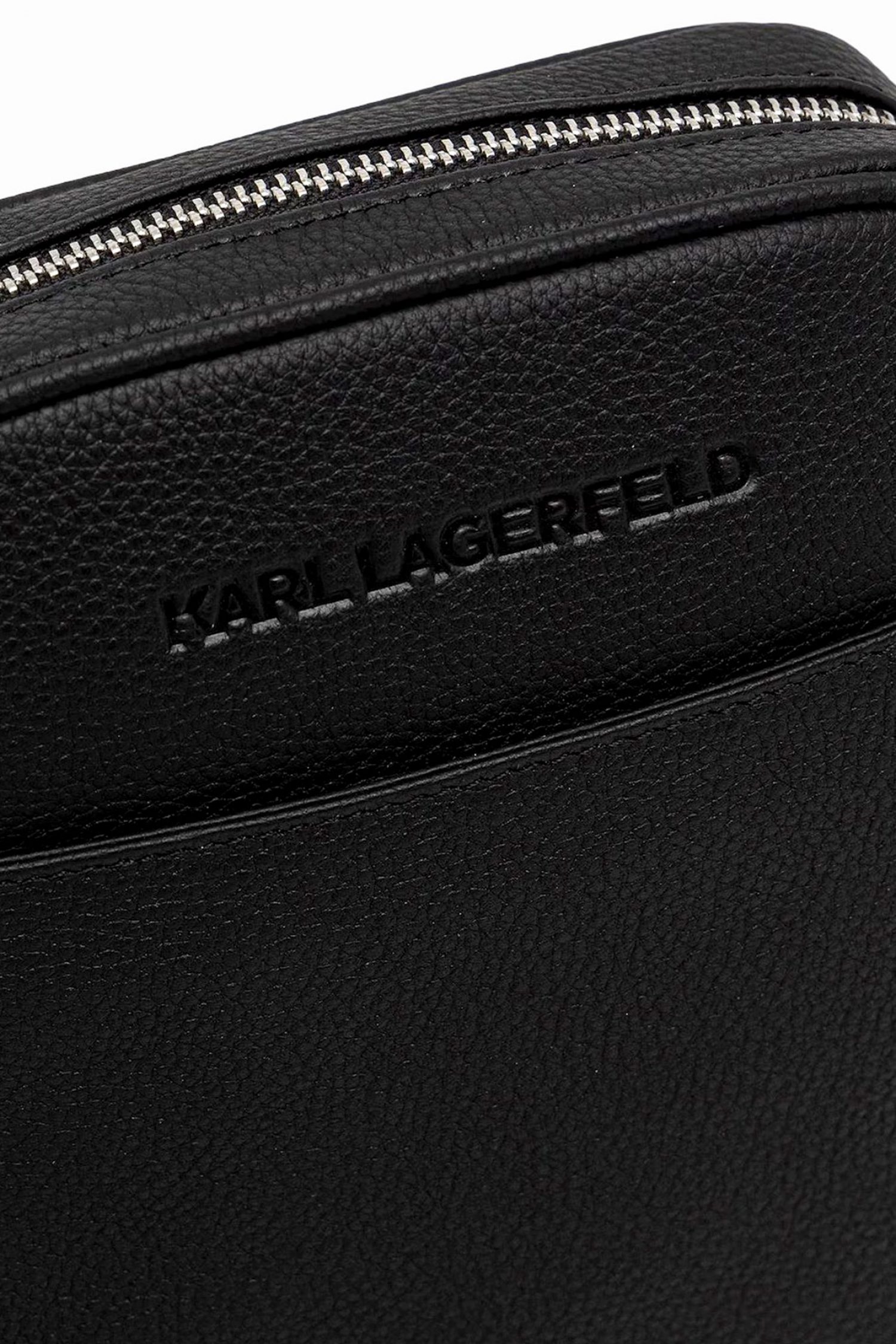 KARL LAGERFELD ΤΣΑΝΤΑΚΙ CROSSBODY LOGO ΜΑΥΡΟ φωτογραφία