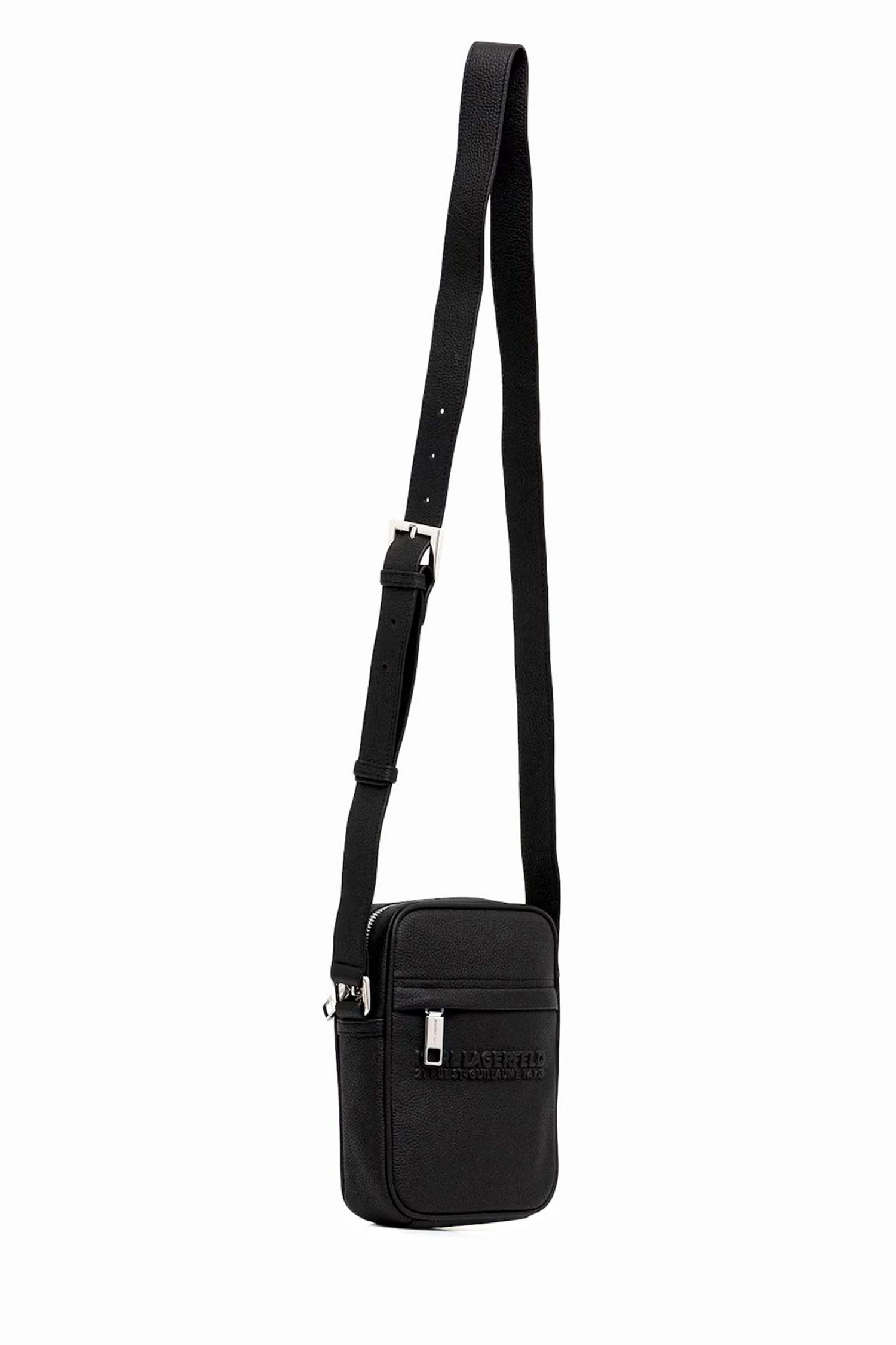 KARL LAGERFELD ΤΣΑΝΤΑΚΙ CROSSBODY LOGO ΜΑΥΡΟ φωτογραφία