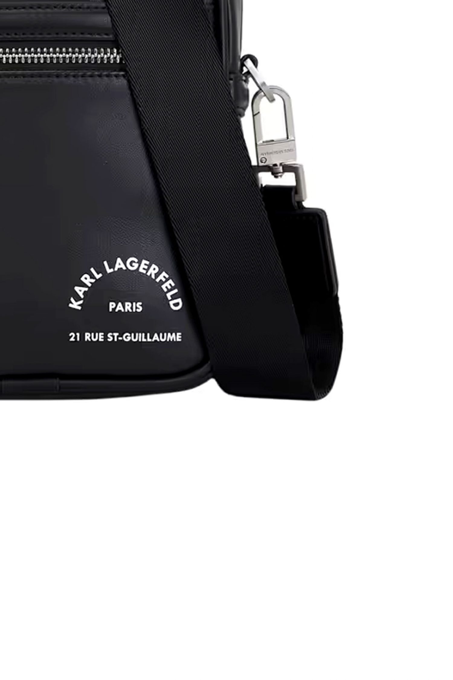 KARL LAGERFELD ΤΣΑΝΤΑΚΙ CROSSBODY LOGO ΜΑΥΡΟ φωτογραφία