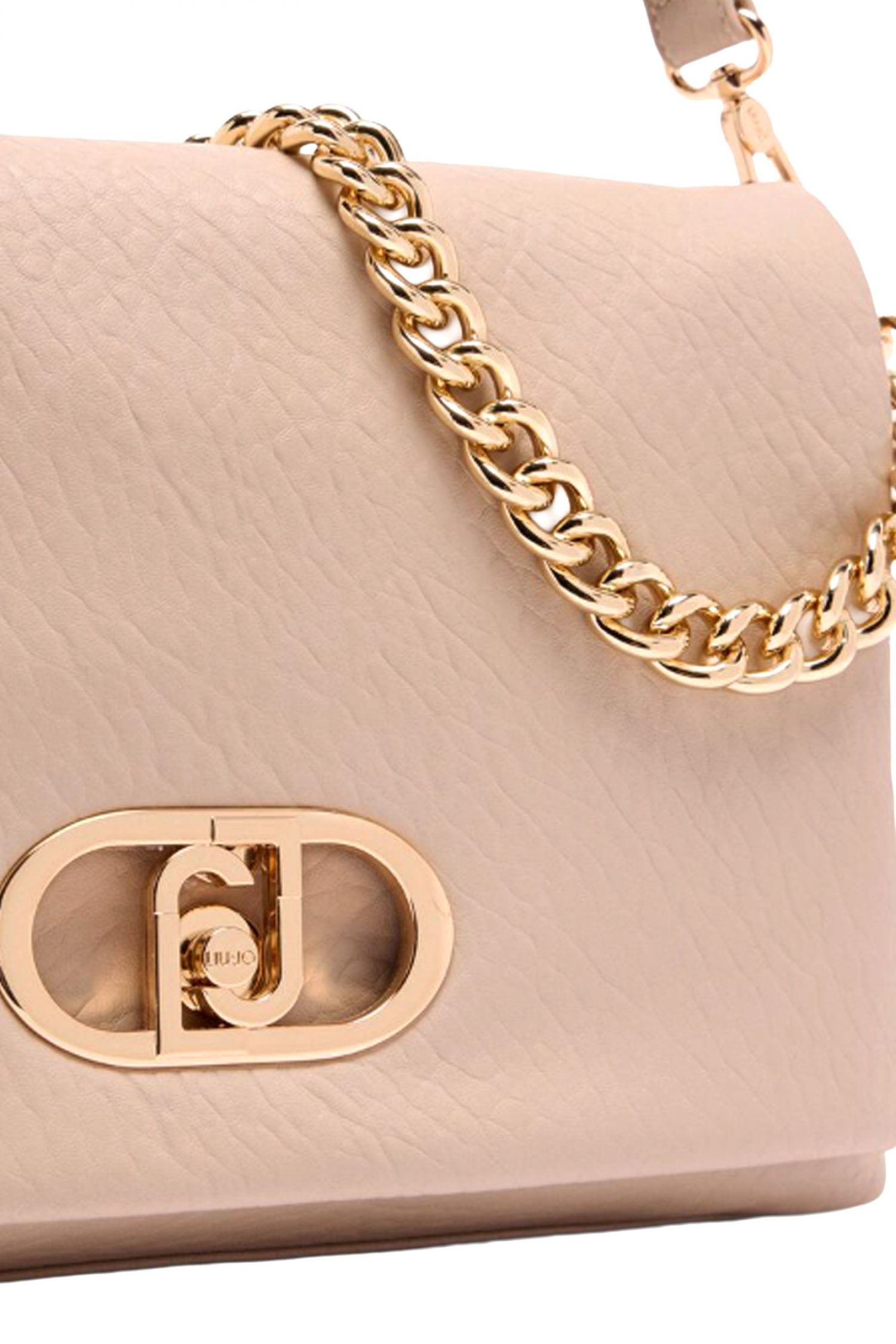 LIU-JO BETTER ΤΣΑΝΤΑ CROSS BODY LOGO ΜΠΕΖ φωτογραφία