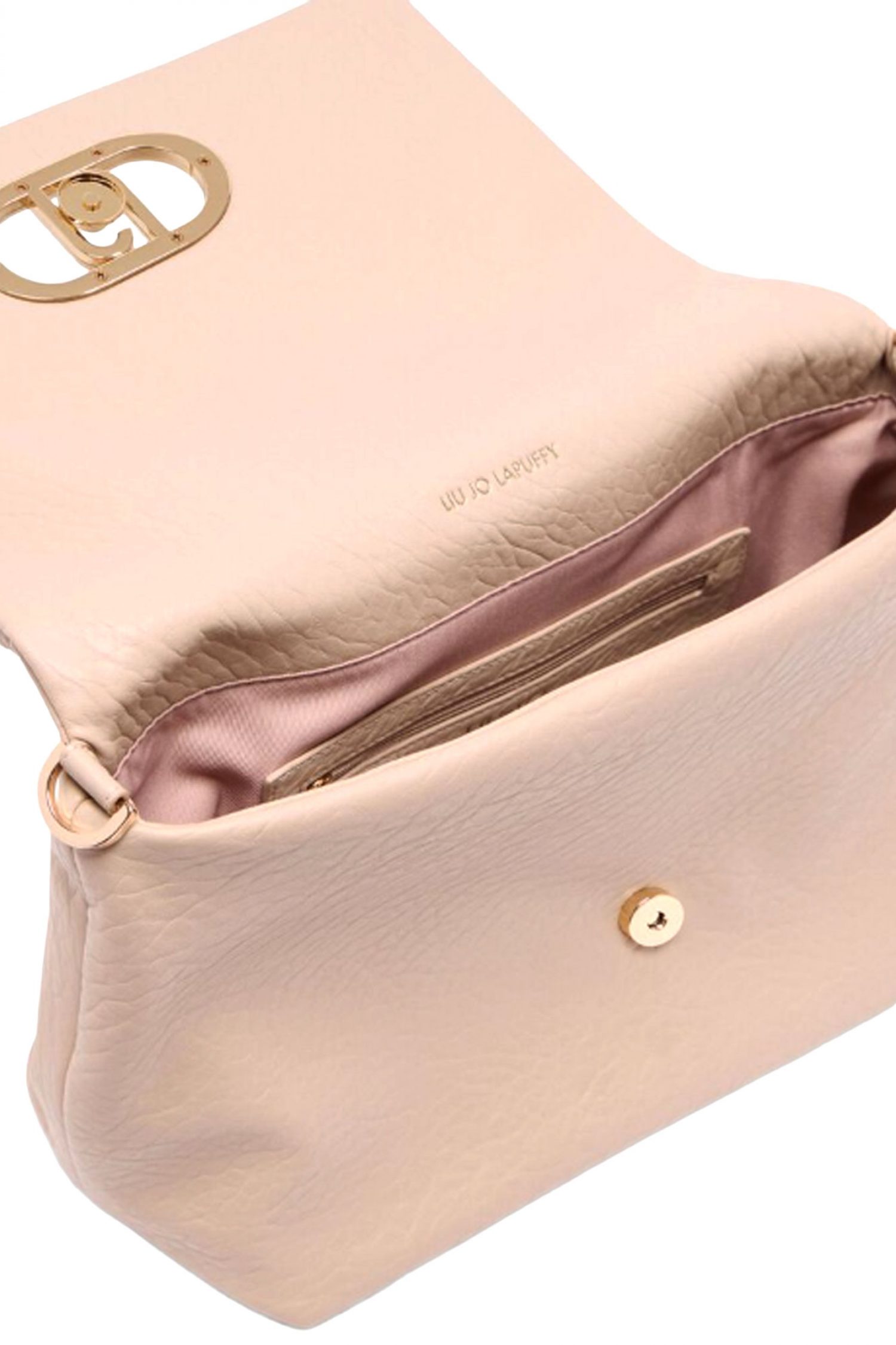 LIU-JO BETTER ΤΣΑΝΤΑ CROSS BODY LOGO ΜΠΕΖ φωτογραφία