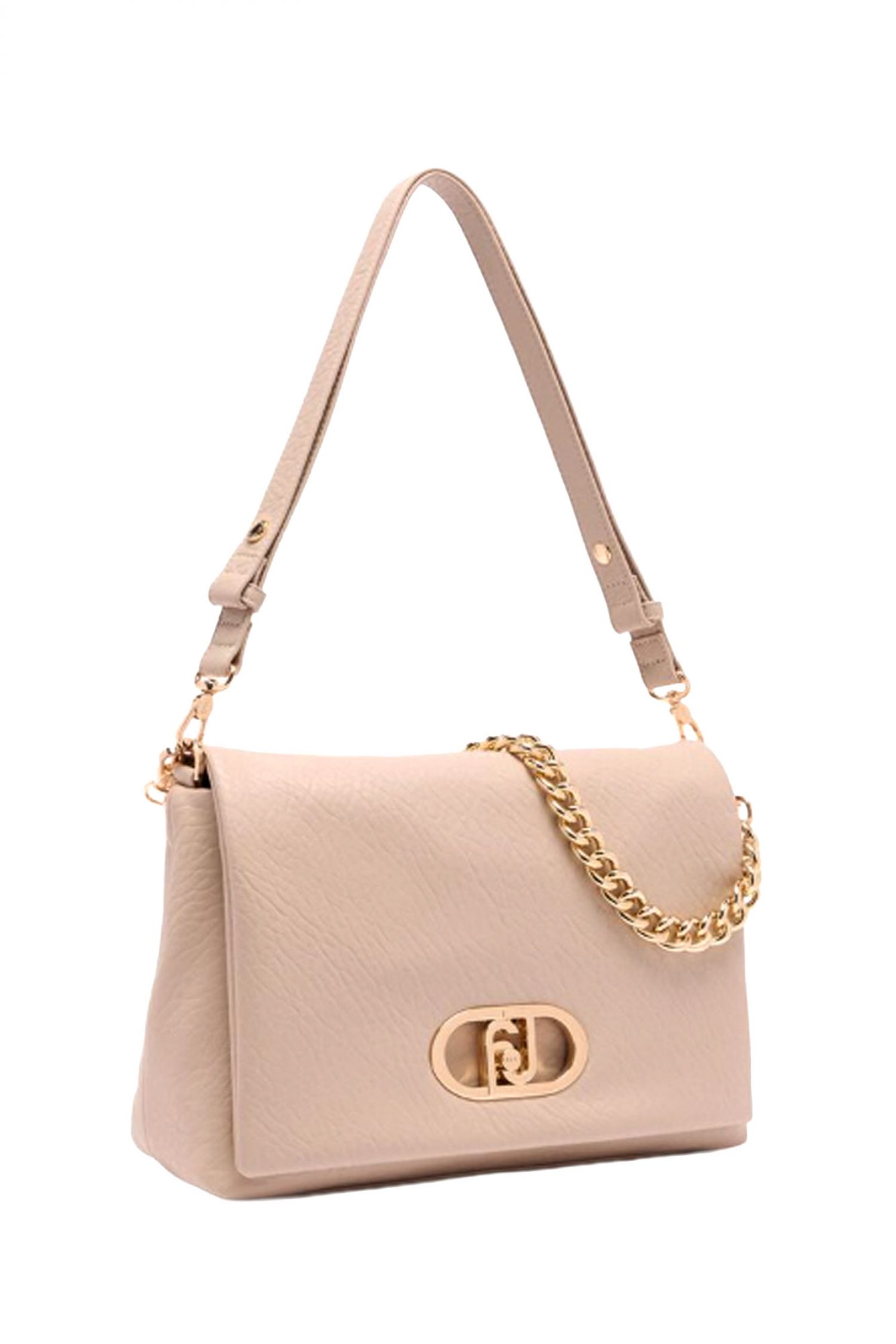 LIU-JO BETTER ΤΣΑΝΤΑ CROSS BODY LOGO ΜΠΕΖ φωτογραφία