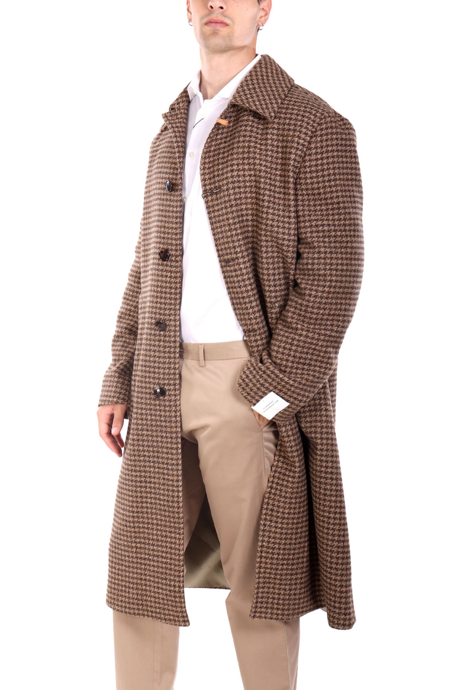 BALDESSARINI ΠΑΛΤΟ ΜΙΚΡΟΣΧΕΔΙΟ CONTEMPORARY FIT CONNER-L ΜΠΕΖ-ΚΑΦΕ φωτογραφία