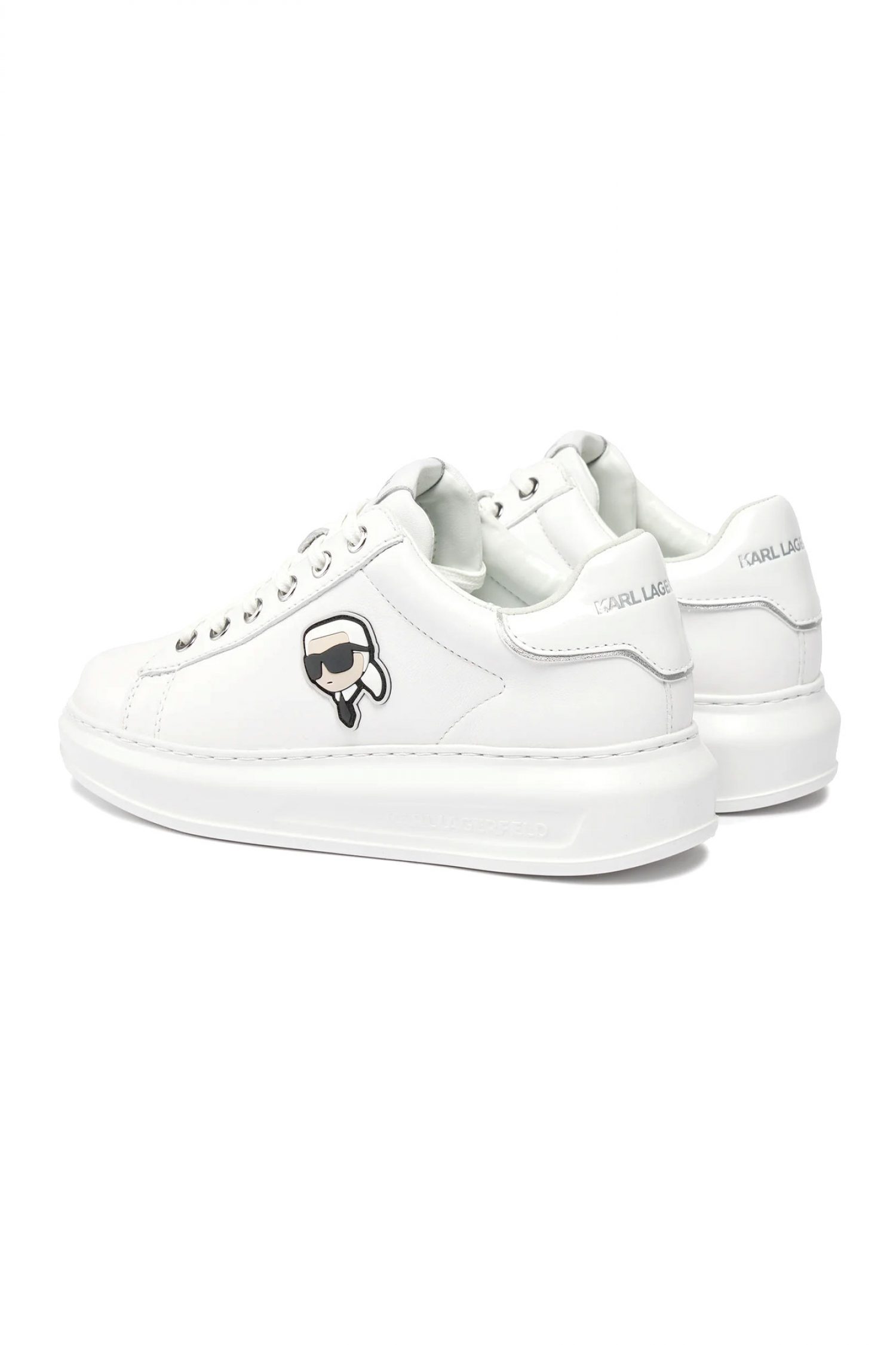 KARL LAGERFELD ΠΑΠΟΥΤΣΙΑ ΓΥΝΑΙΚΕΙΑ SNEAKERS KAPRI LOGO ΛΕΥΚΟ φωτογραφία