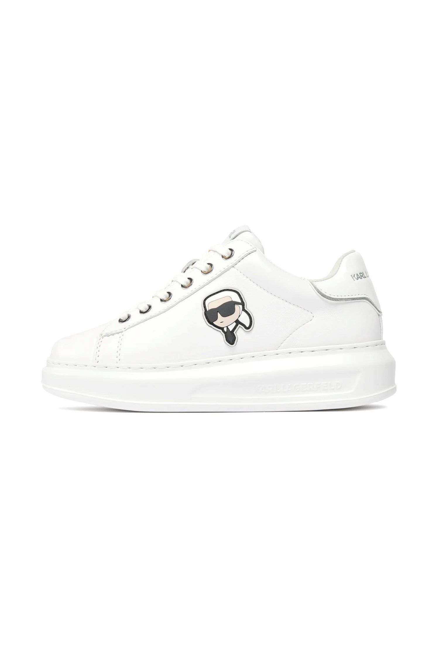 KARL LAGERFELD ΠΑΠΟΥΤΣΙΑ ΓΥΝΑΙΚΕΙΑ SNEAKERS KAPRI LOGO ΛΕΥΚΟ φωτογραφία