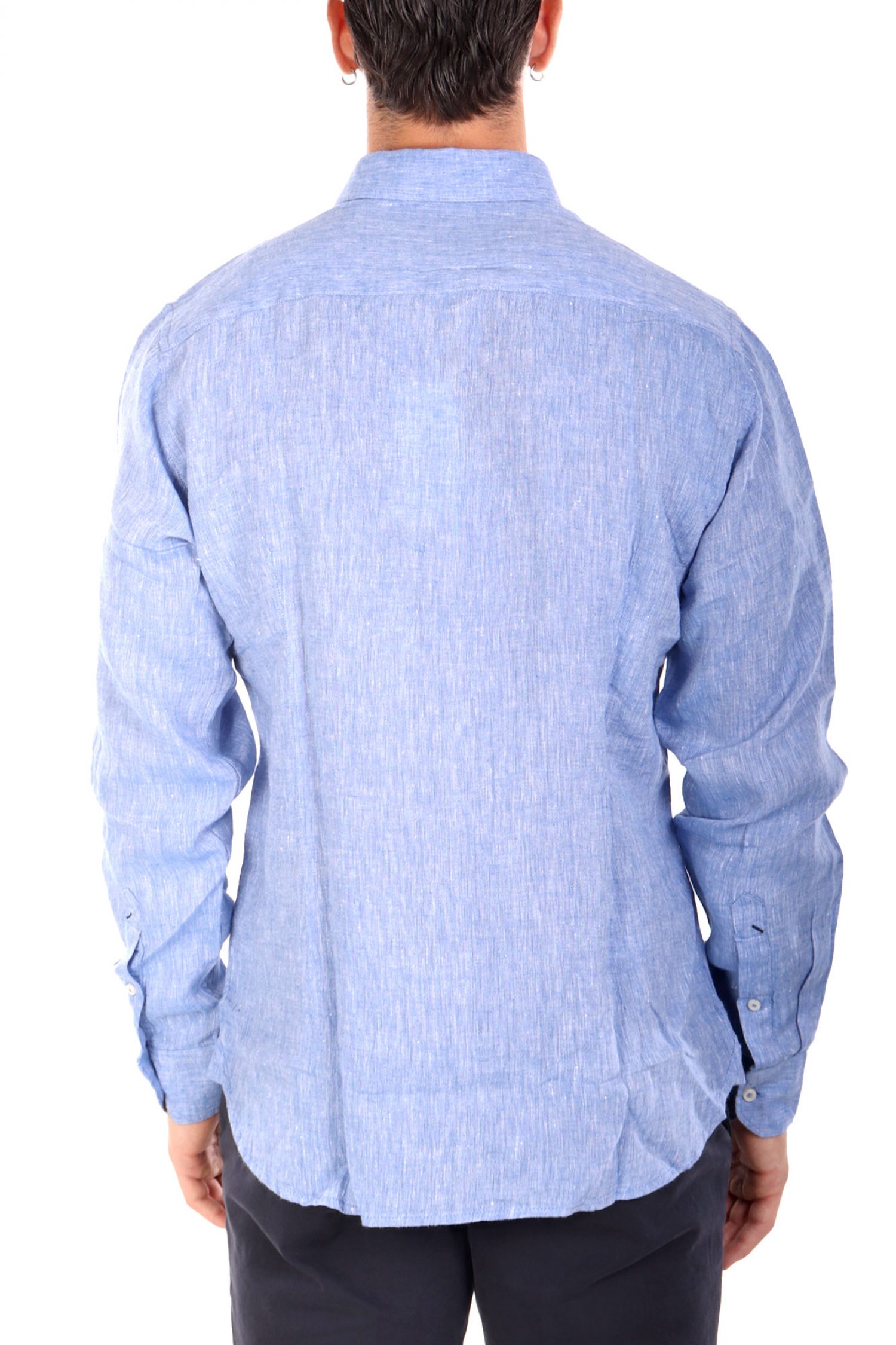 U.S.POLO ASSN ΠΟΥΚΑΜΙΣΟ SLIM FIT ΓΑΛΑΖΙΟ