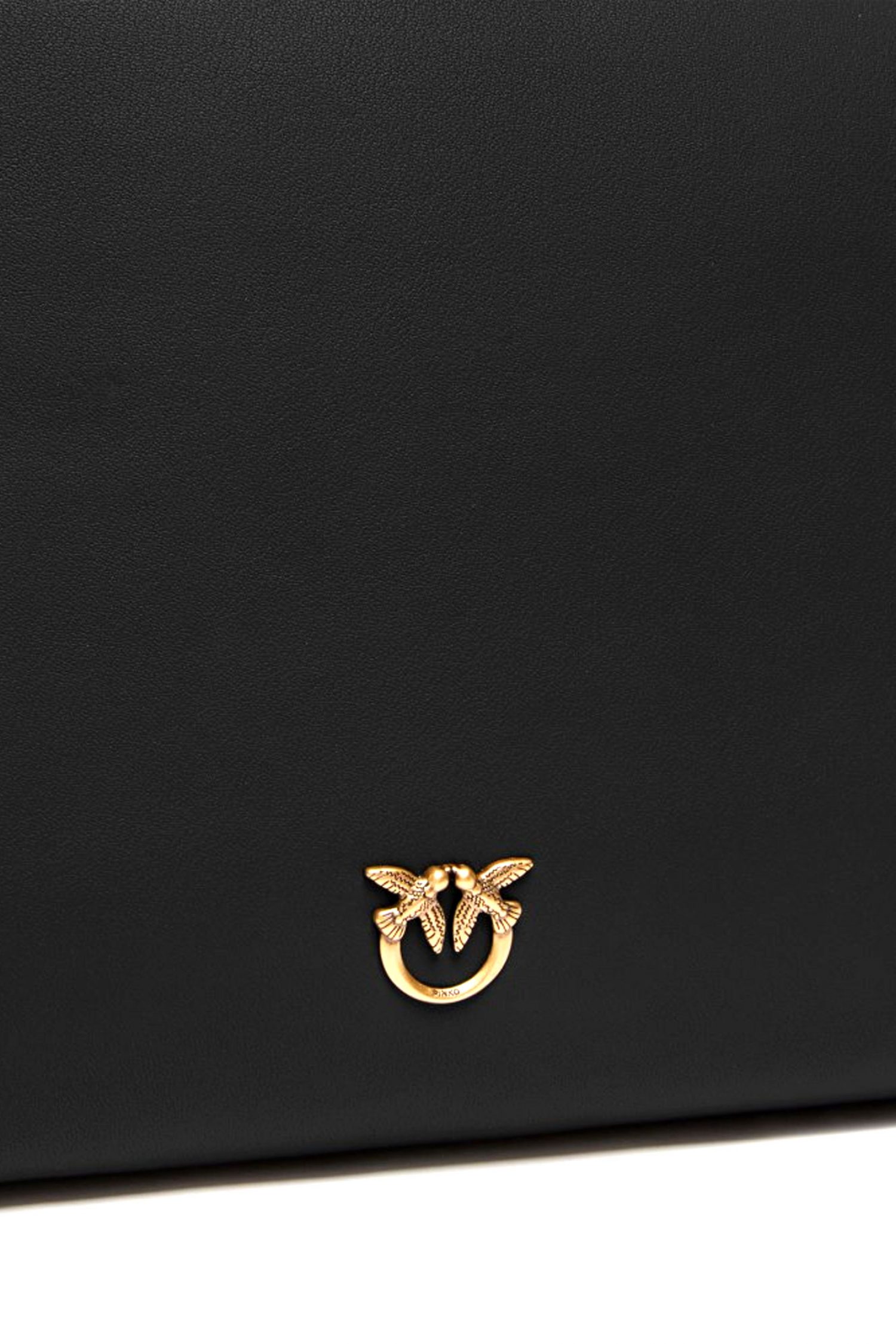 PINKO ΤΣΑΝΤΑ ΩΜΟΥ TRIPLET VITELLO MORBIDO ΜΑΥΡΟ