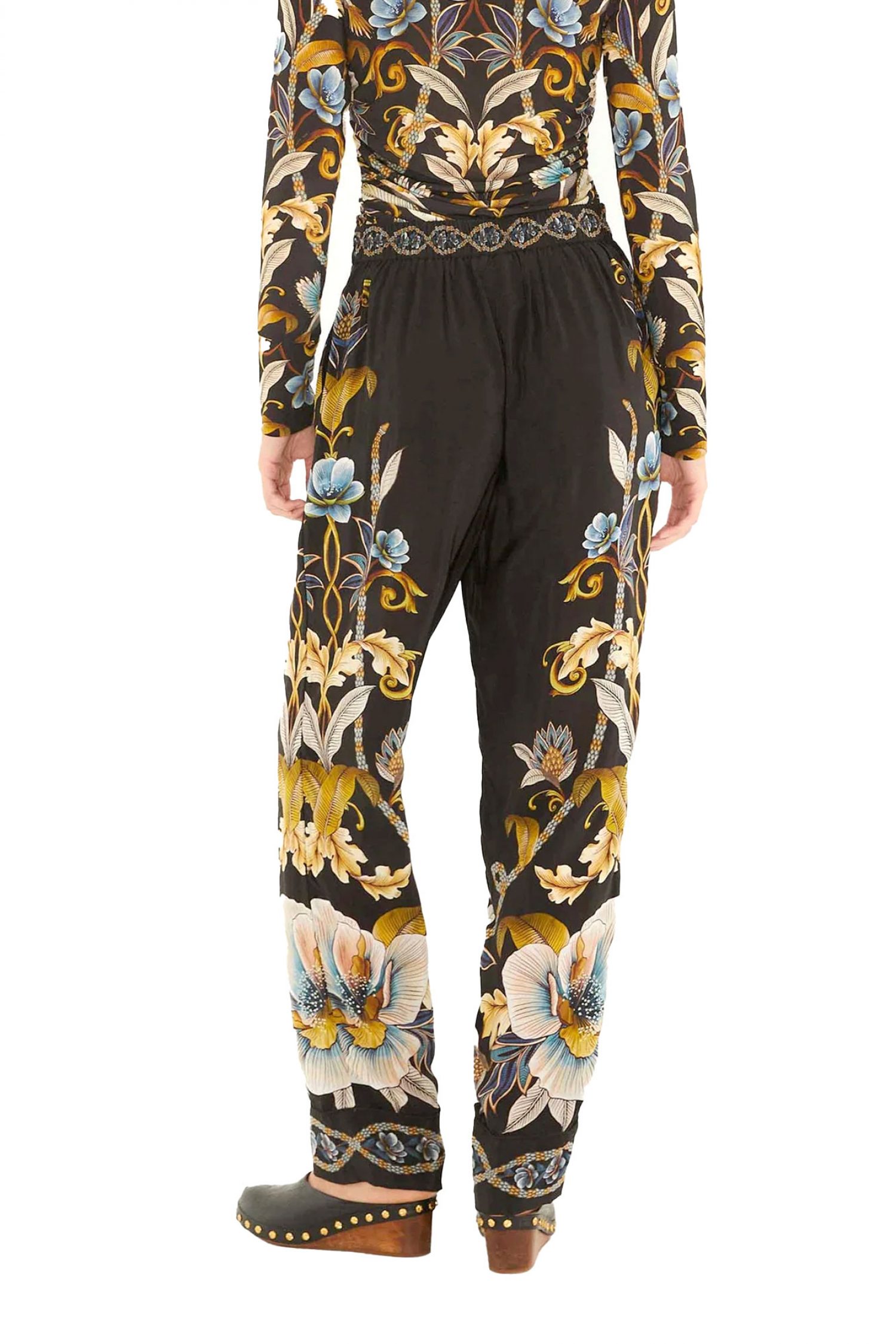 FARM RIO ΠΑΝΤΕΛΟΝΙ SNAKE GARDEN PAJAMA ΕΜΡΙΜΕ ΜΑΥΡΟ