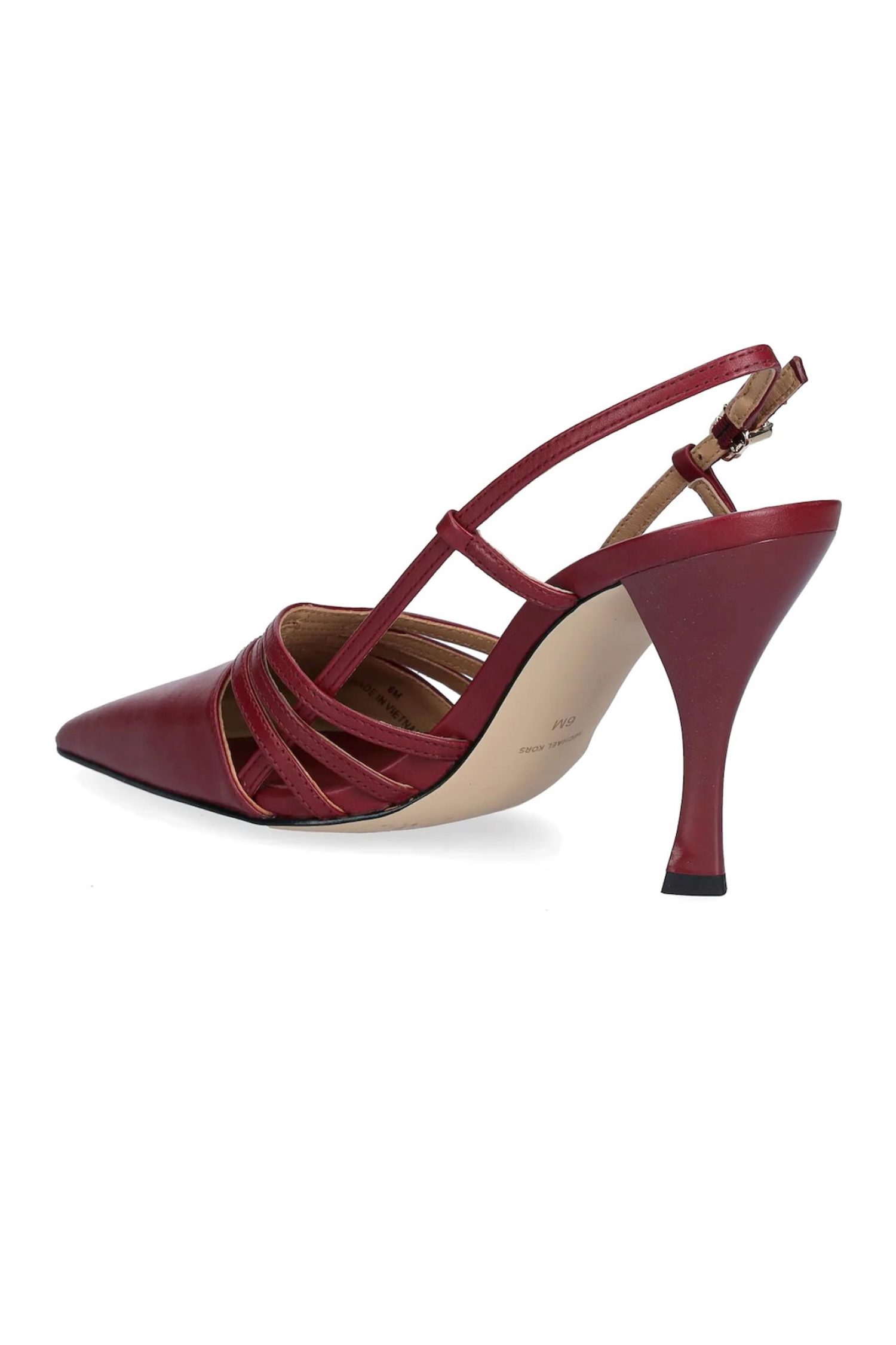 MICHAEL KORS ΠΑΠΟΥΤΣΙΑ MULES HAISLEY SLING PUMP LOGO ΜΠΟΡΝΤΩ