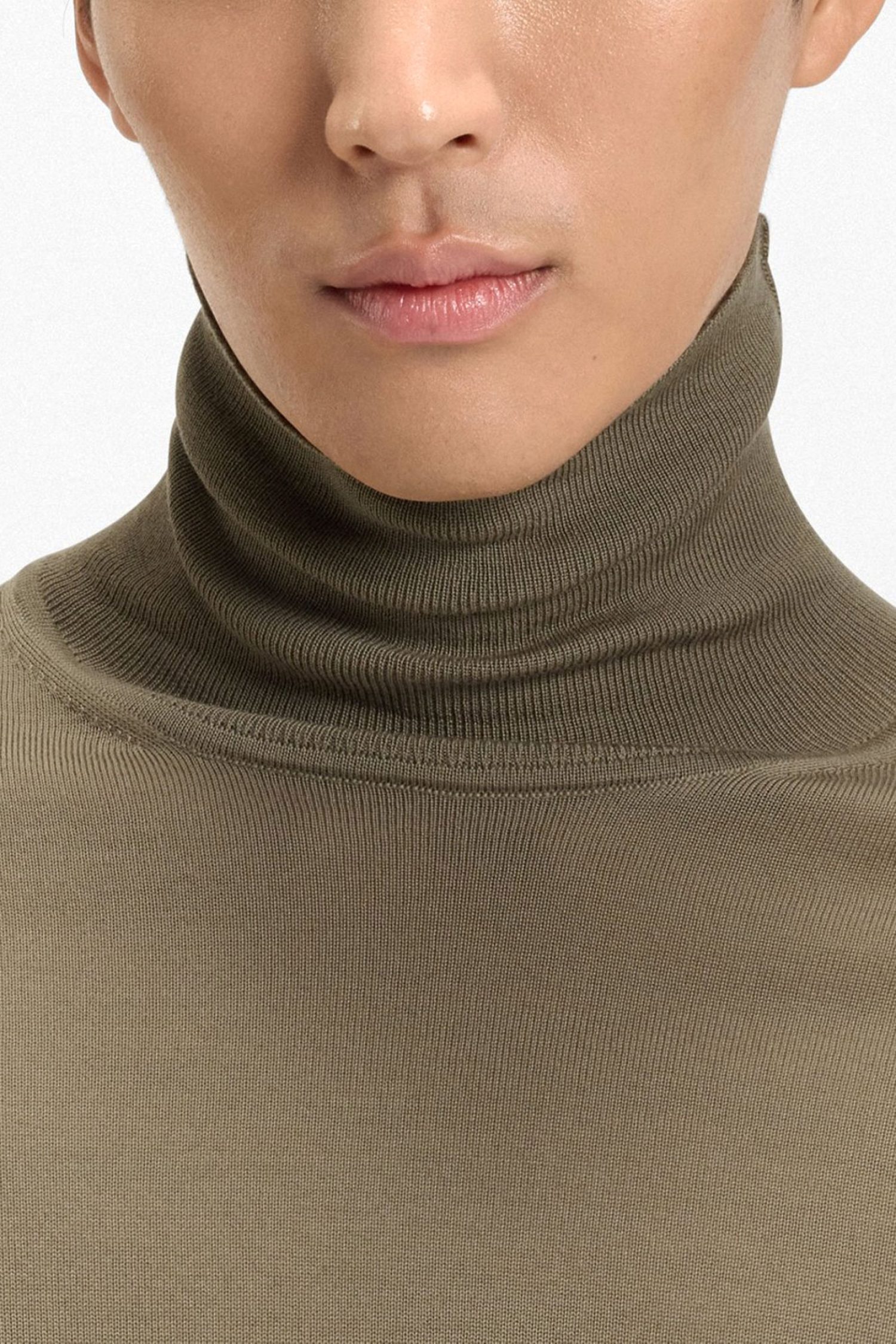 BOSS ΠΛΕΚΤΟ TURTLENECK MUSSO-P ΧΑΚΙ