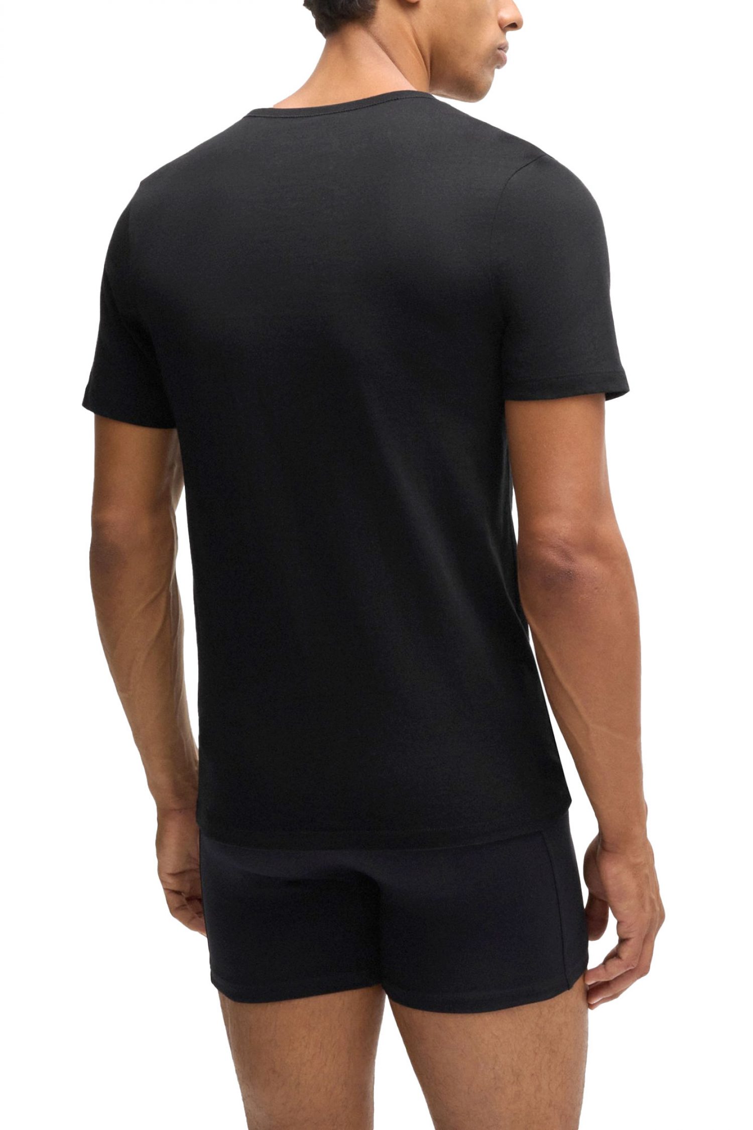 BOSS ΕΣΩΡΟΥΧΟ T-SHIRT 3P VNECK REGULAR FIT CLASSIC ΜΑΥΡΟ