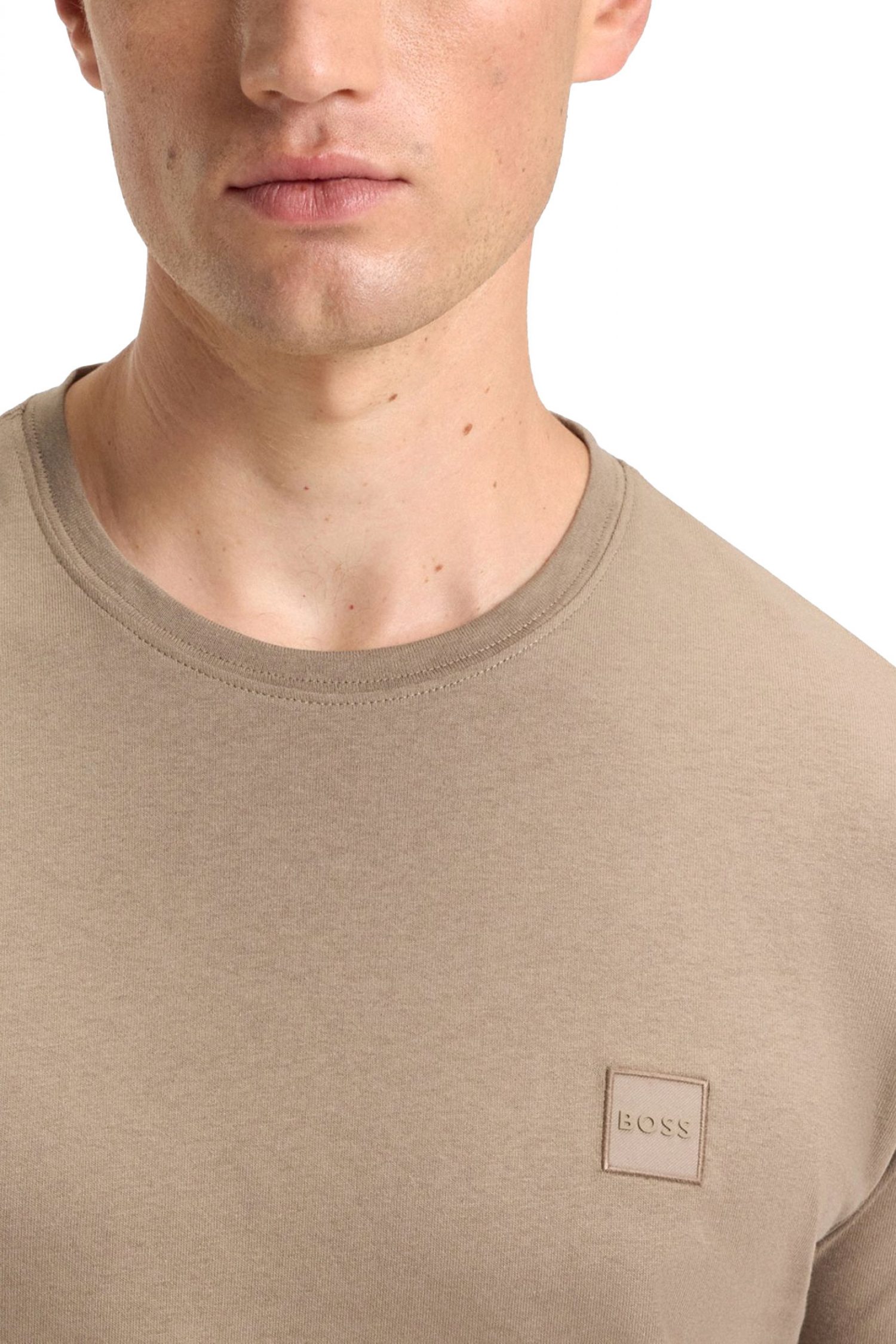 BOSS CASUAL T-SHIRT RELAXED FIT TALES ΠΟΥΡΟ ΚΑΦΕ