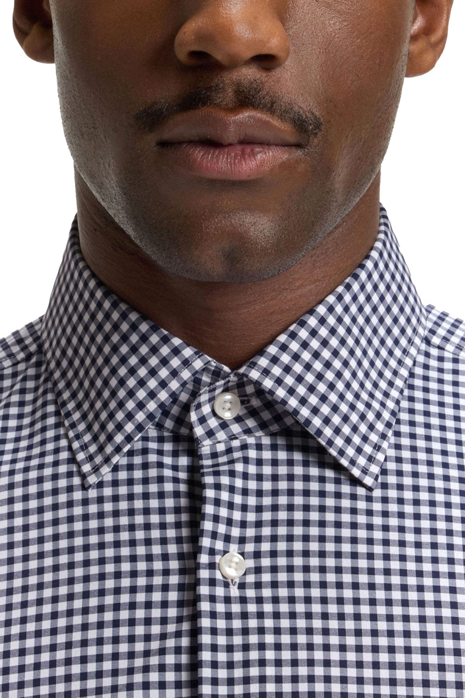 BOSS PERFORMANCE ΠΟΥΚΑΜΙΣΟ SLIM FIT P-HANK-KENT-C1-222 ΜΠΛΕ-ΛΕΥΚΟ