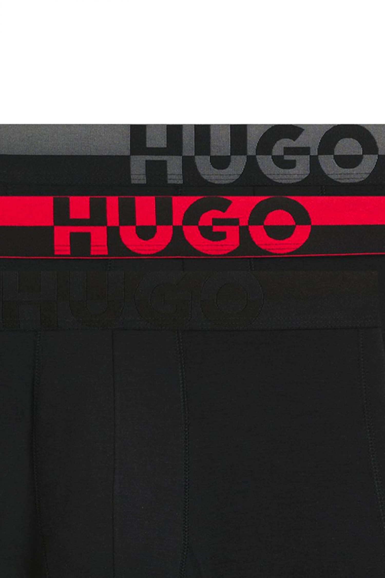 HUGO ΕΣΩΡΟΥΧΑ TRUNK TRIPLET SPLIT LOGO ΜΑΥΡΟ