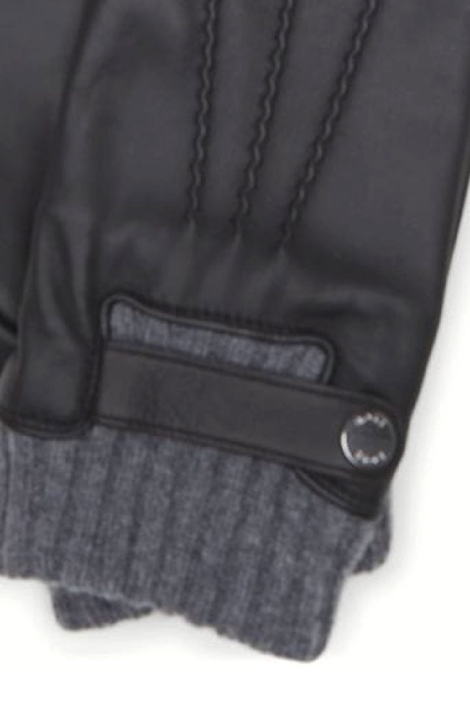 BOSS ΓΑΝΤΙΑ ΔΕΡΜΑ HYDEN-R ΜΑΥΡΟ