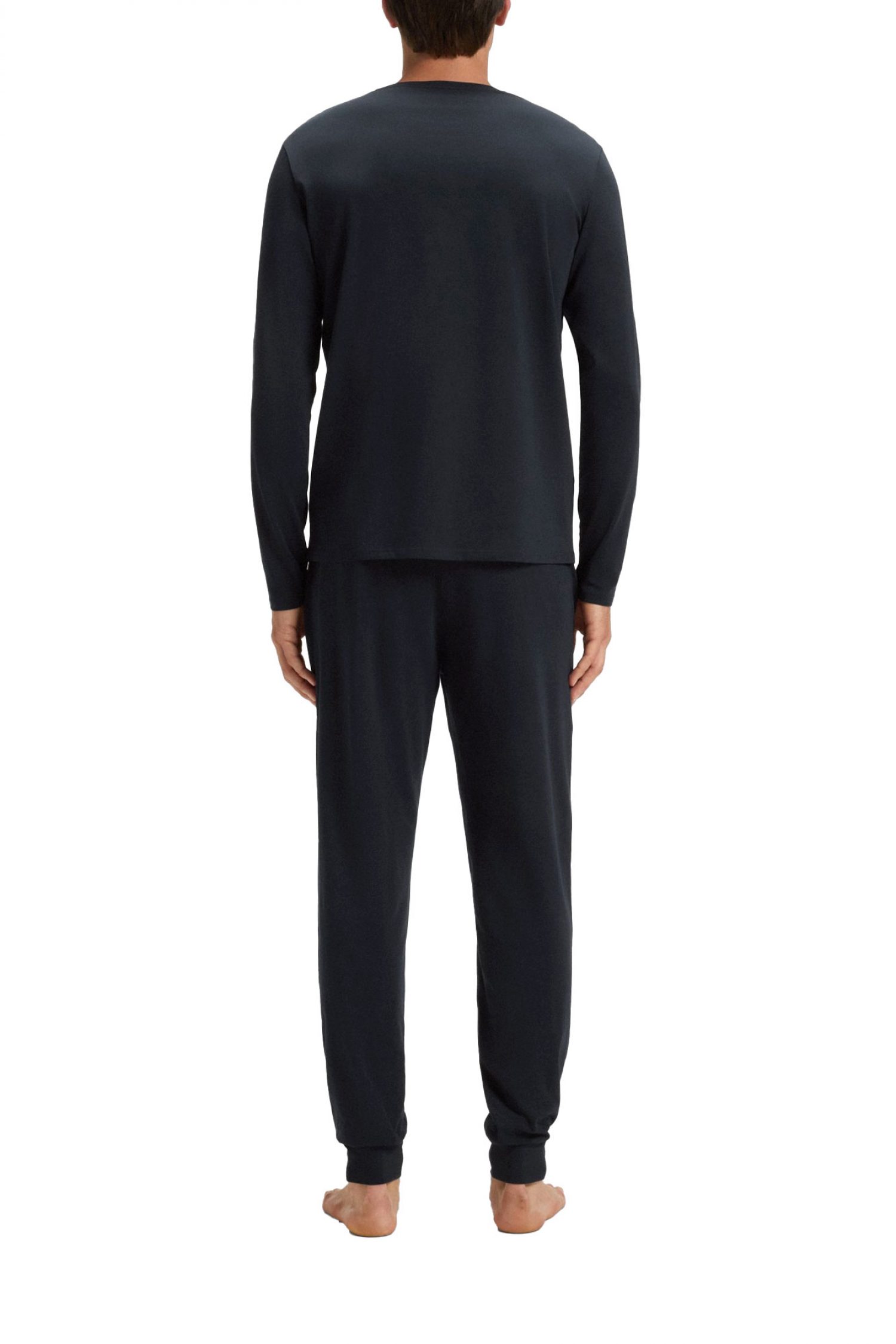 BOSS HOΜΕWEAR T-SHIRT UNIQUE LS_SHIRT ΜΠΛΕ