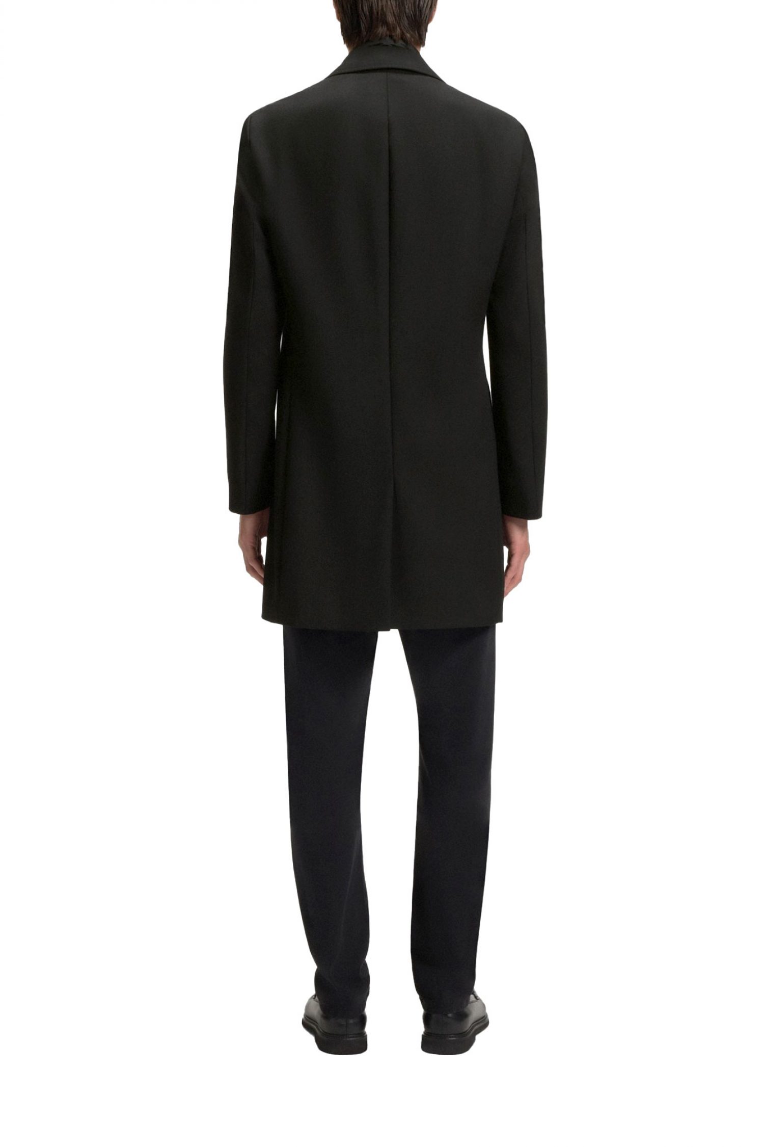 BOSS ΠΑΛΤΟ ΑΠΟΣΠΩΜΕΝΟΣ ΘΩΡΑΚΑΣ H-HYDE-J-BIB-254 ΜΑΥΡΟ