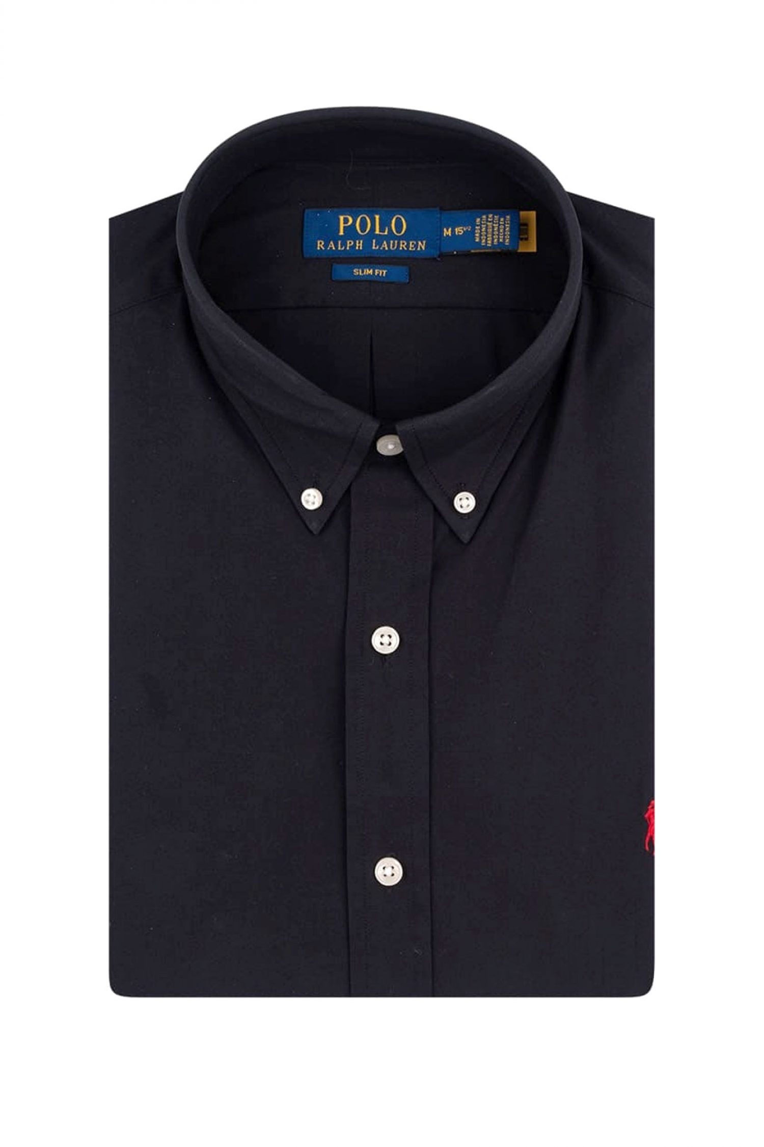 RALPH LAUREN ΠΟΥΚΑΜΙΣΟ BUTTON DOWN SLIM FIT ΜΑΥΡΟ