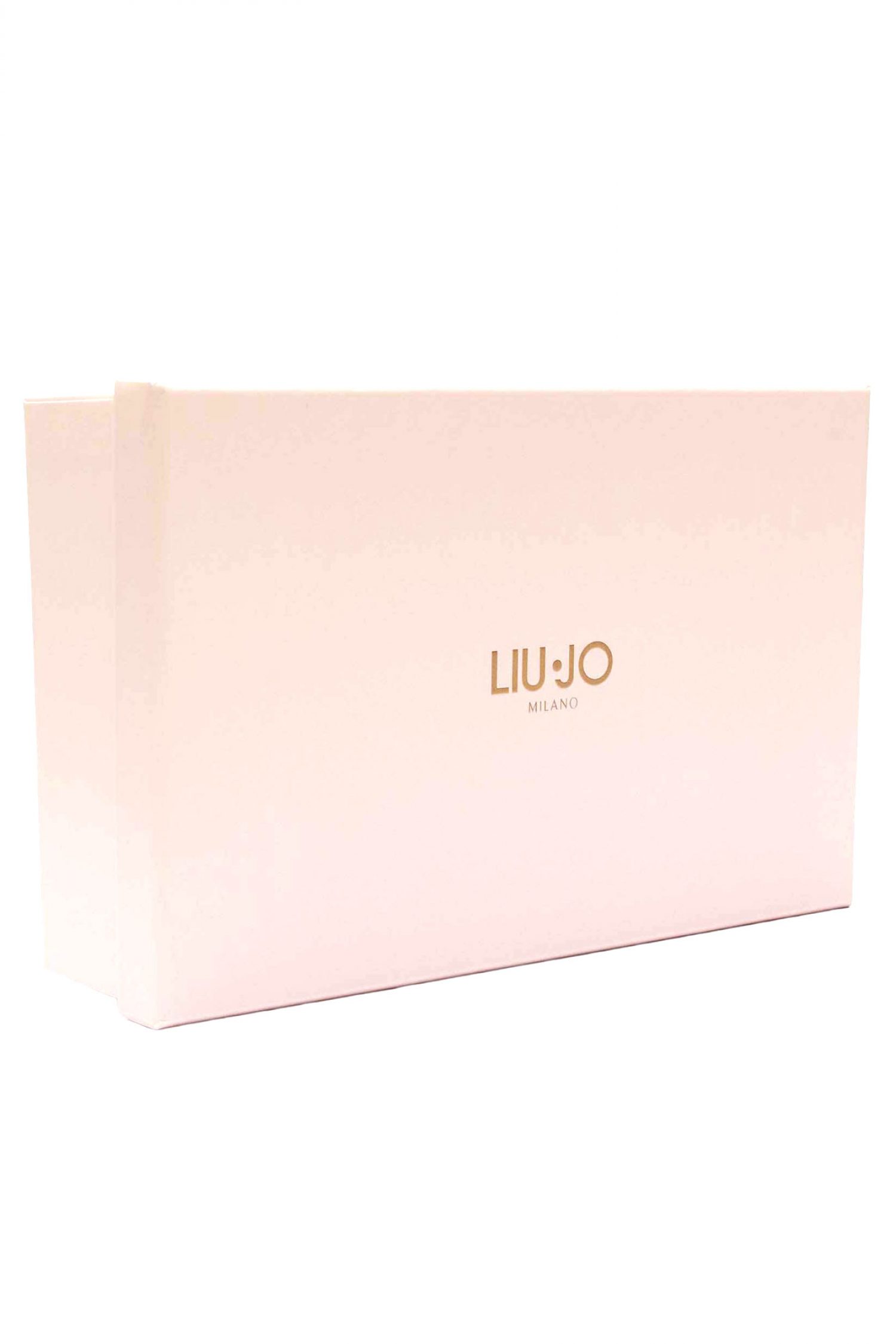 LIU-JO BETTER ΠΟΡΤΟΦΟΛΙ LOGO ΜΕΤΑΛΛΙΚΟ ΜΑΥΡΟ