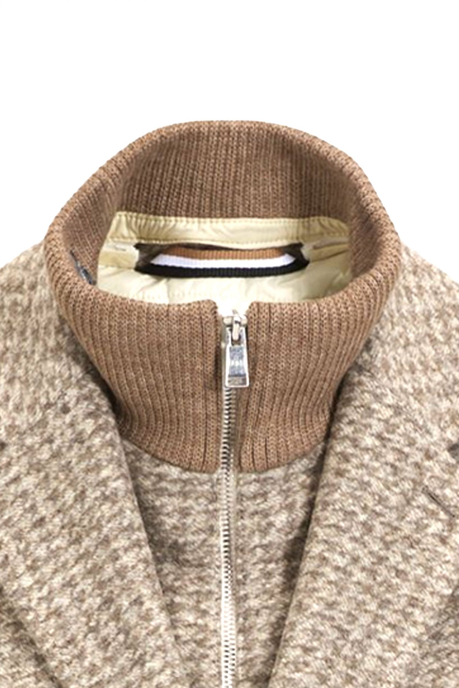 BOSS ΠΑΛΤΟ ΑΠΟΣΠΩΜΕΝΟΣ ΘΩΡΑΚΑΣ H-HYDE-J-BIB-PAD-254 ΜΠΕΖ-ΓΚΡΙ