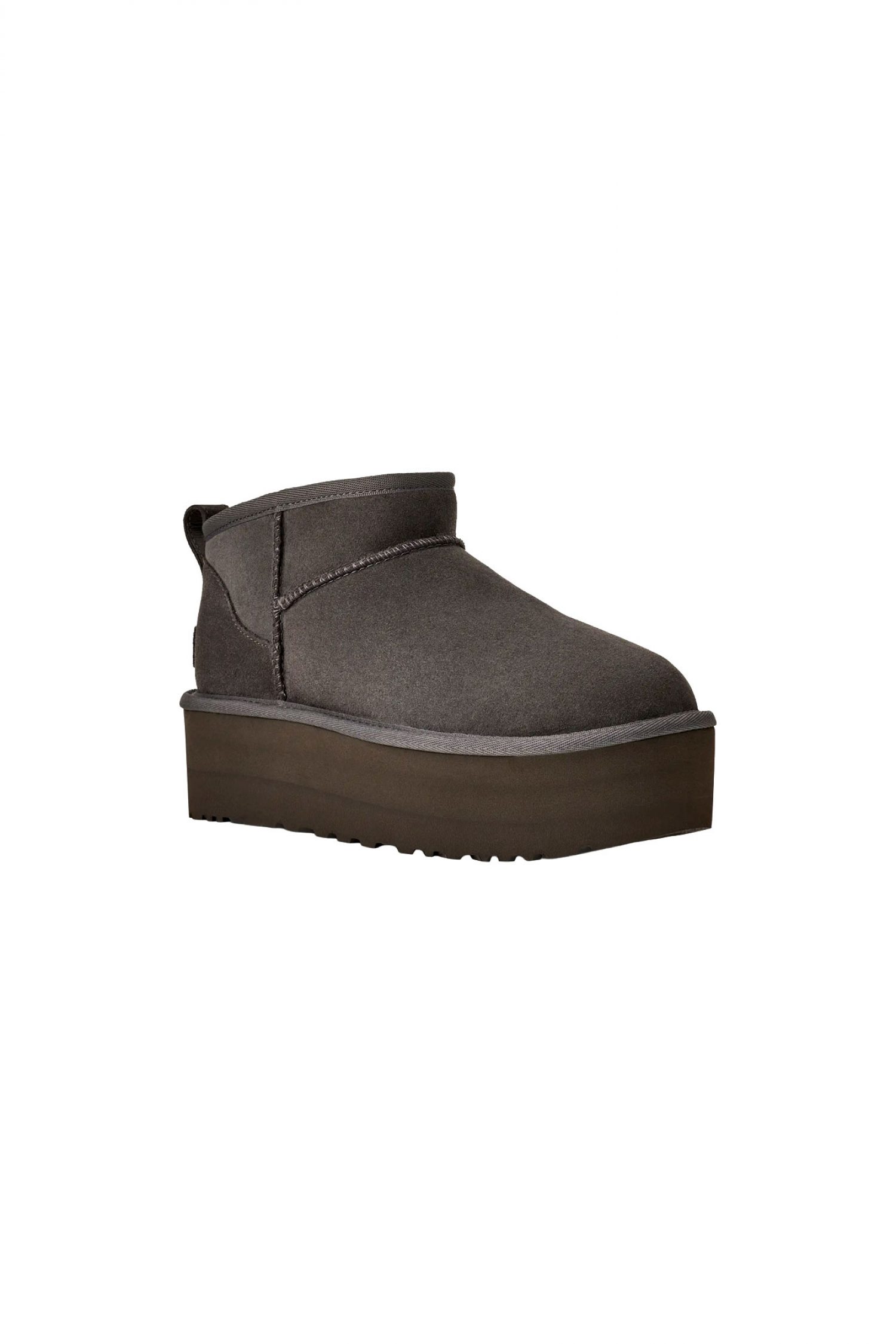 UGG ΠΑΠΟΥΤΣΙΑ ΜΠΟΤΑΚΙΑ CLASSIC ULTRA MINI PLATFORM ΓΚΡΙ