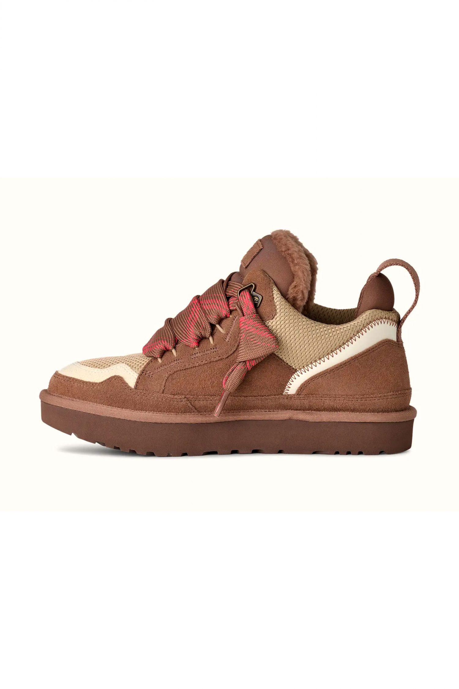UGG ΠΑΠΟΥΤΣΙΑ SNEAKERS LOWMEL ΣΟΥΕΤ LOGO ΚΑΦΕ ΑΝΟΙΧΤΟ/ΜΠΕΖ φωτογραφία