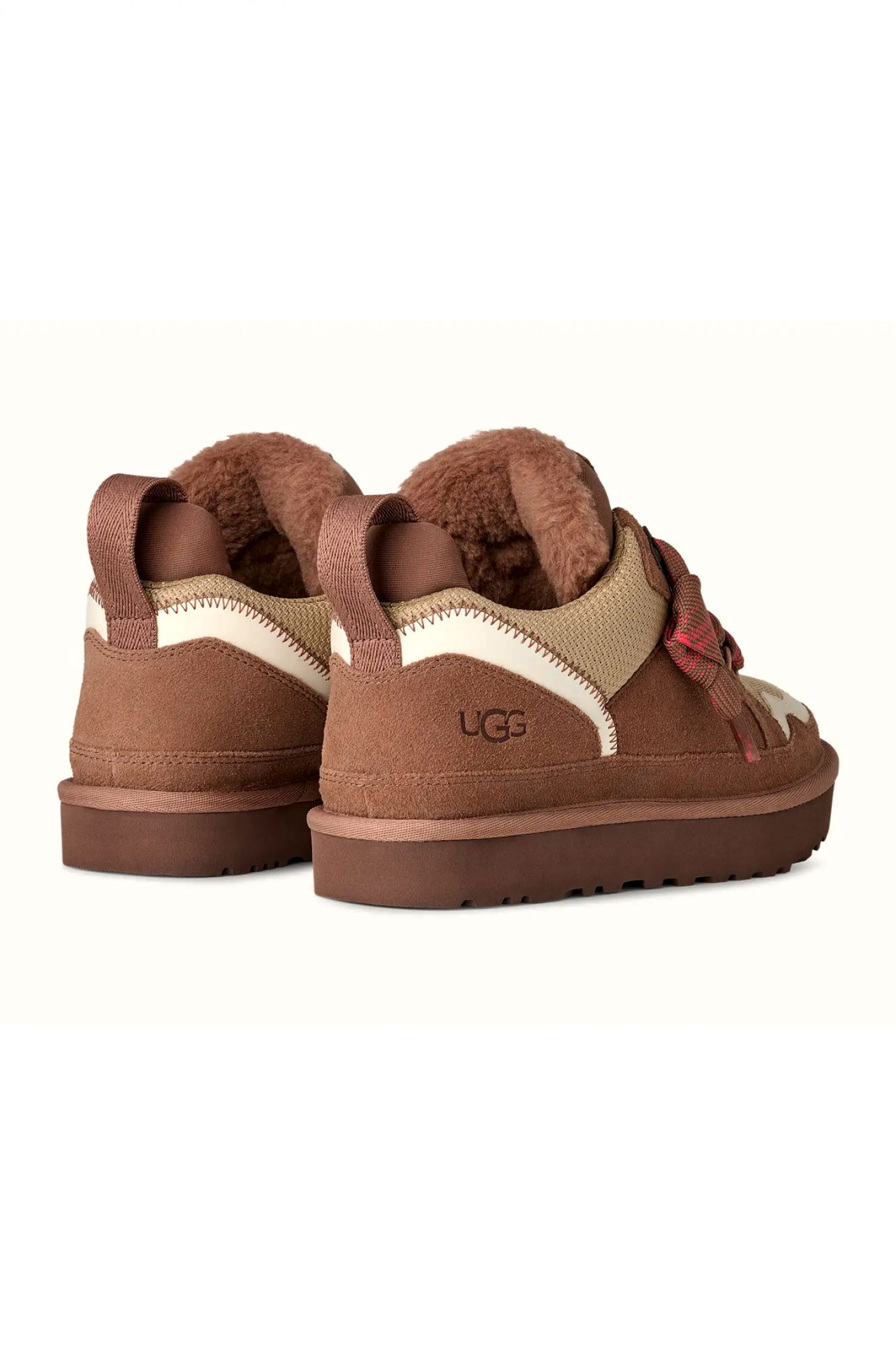 UGG ΠΑΠΟΥΤΣΙΑ SNEAKERS LOWMEL ΣΟΥΕΤ LOGO ΚΑΦΕ ΑΝΟΙΧΤΟ/ΜΠΕΖ φωτογραφία