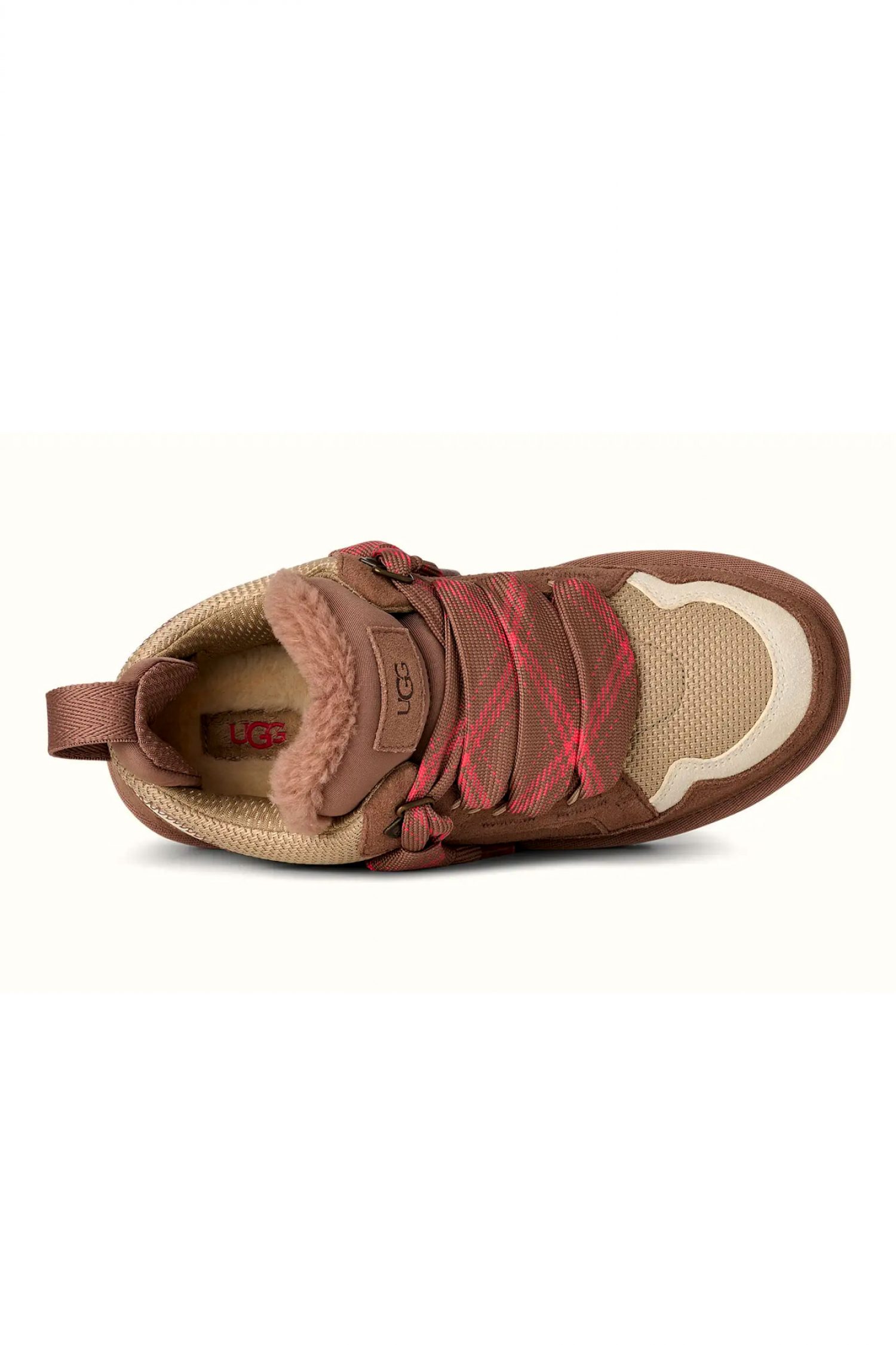 UGG ΠΑΠΟΥΤΣΙΑ SNEAKERS LOWMEL ΣΟΥΕΤ LOGO ΚΑΦΕ ΑΝΟΙΧΤΟ/ΜΠΕΖ φωτογραφία