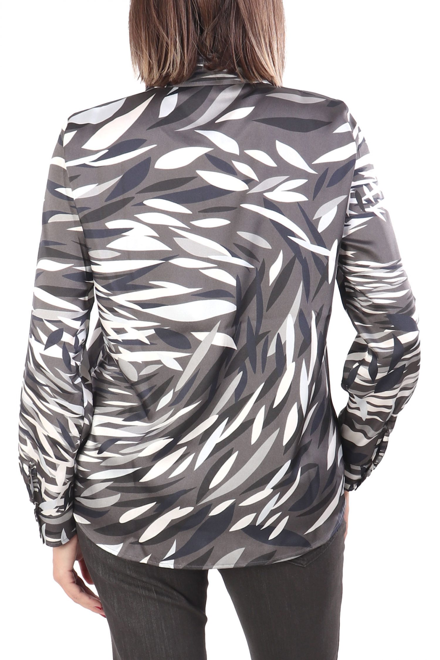 MARELLA EMME ΠΟΥΚΑΜΙΣΟ BIAGIO ΜΕ ΟΨΗ ΣΑΤΕΝ ΕΜΠΡΙΜΕ ΣΚΟΥΡΟ ΓΚΡΙ