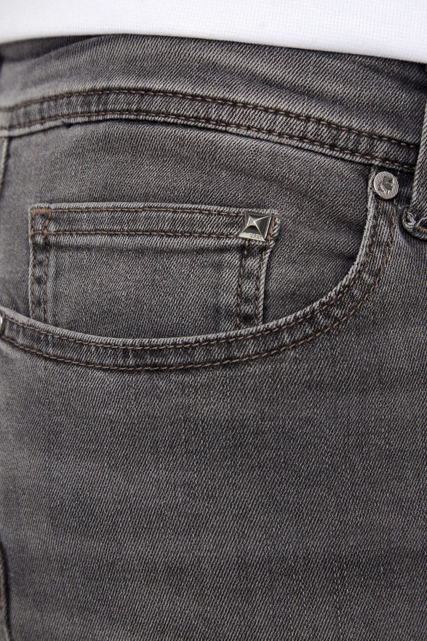 KARL LAGERFELD ΠΑΝΤΕΛΟΝΙ REGULAR FIT JEANS ΓΚΡΙ