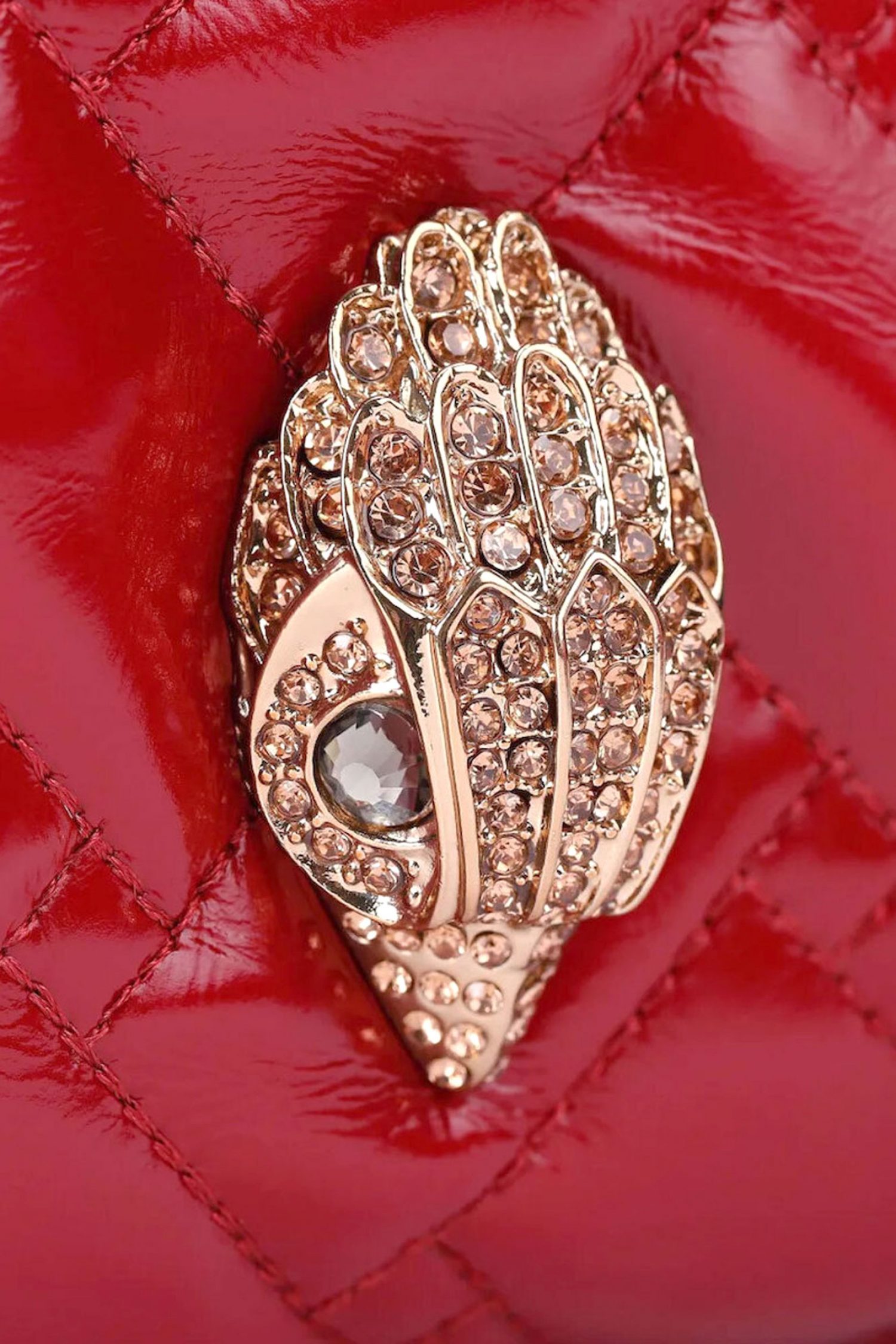 KURT GEIGER ΤΣΑΝΤΑ ΧΕΙΡΟΣ/CROSSBODY SM KENSINGTON STRING TOTE LOGO KOKKINO