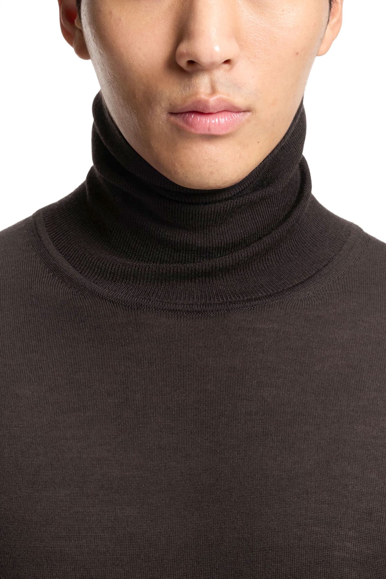 BOSS ΠΛΕΚΤΟ TURTLENECK MUSSO-P ΚΑΦΕ