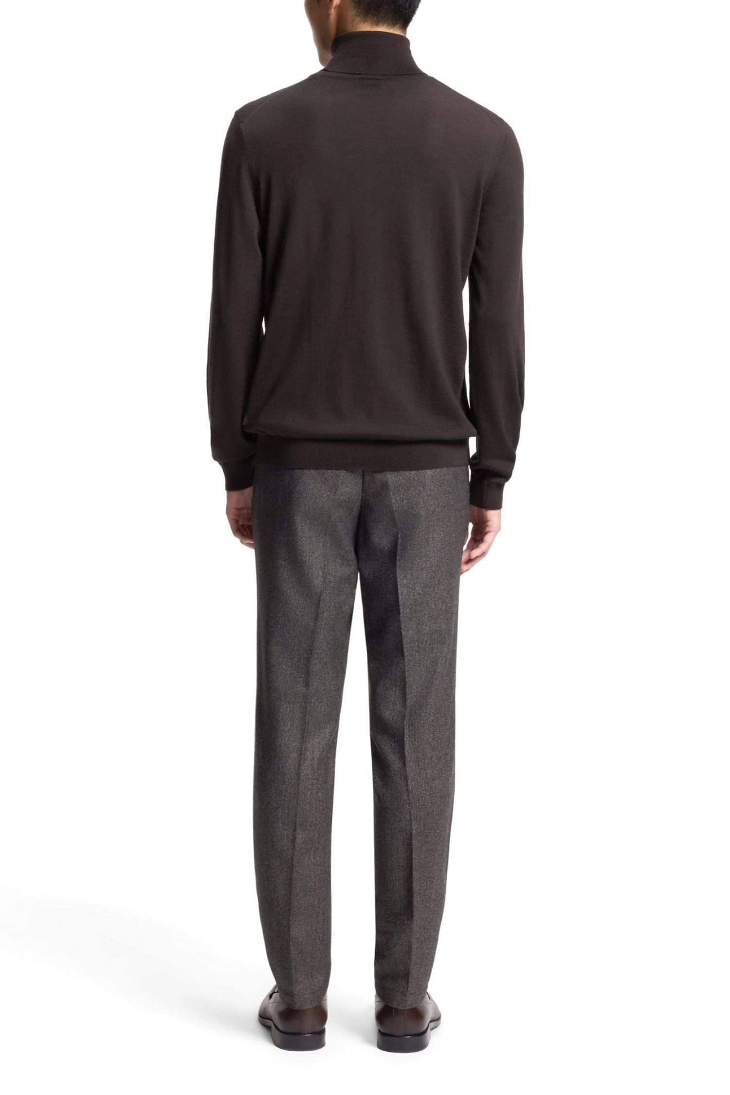 BOSS ΠΛΕΚΤΟ TURTLENECK MUSSO-P ΚΑΦΕ