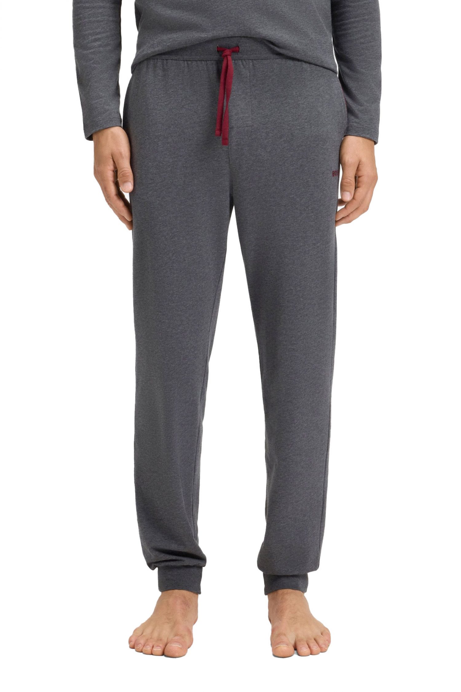 BOSS HOMEWEAR ΠΑΝΤΕΛΟΝΙ ΦΟΡΜΑ MIX&MATCH PANTS ΑΝΘΡΑΚΙ