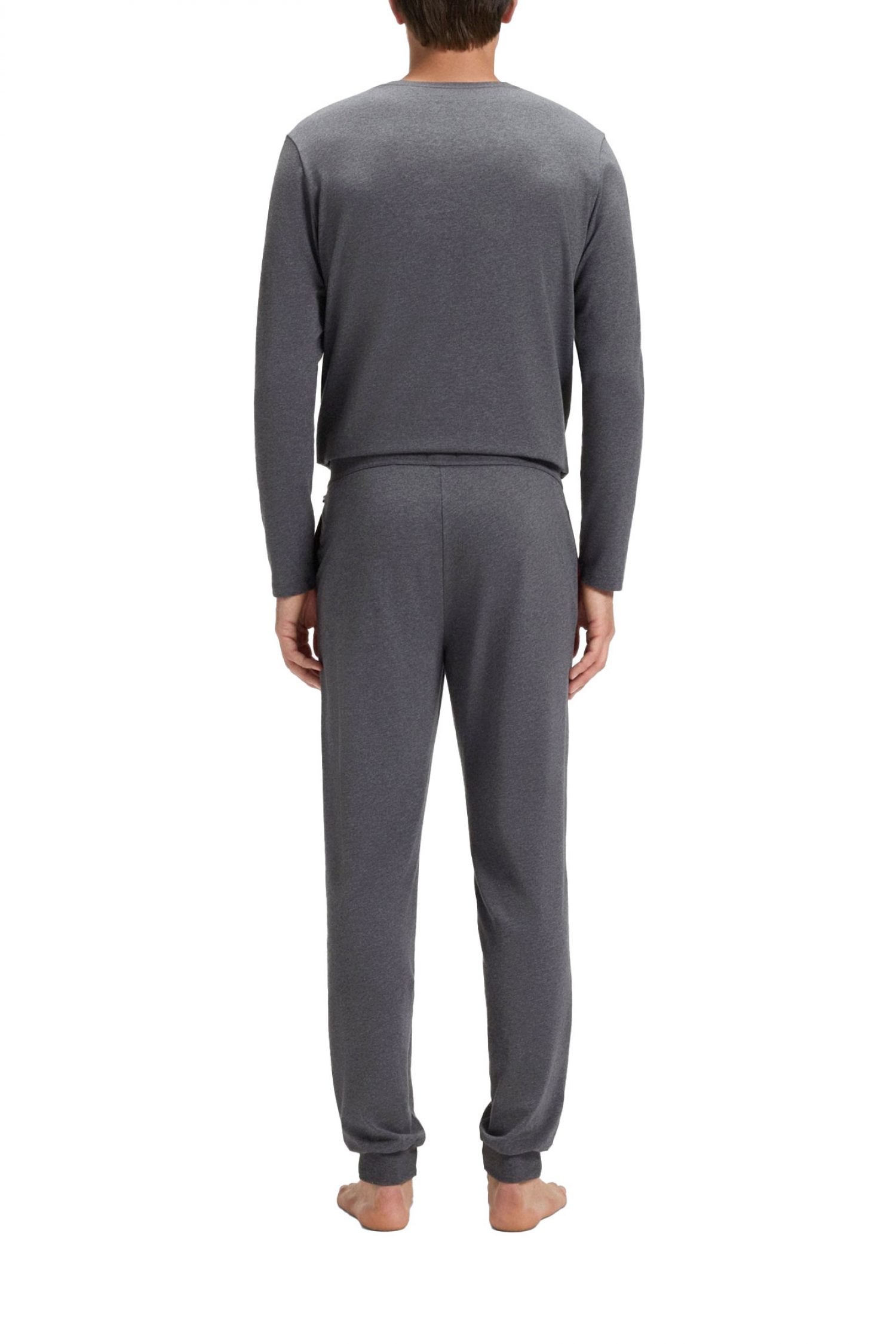 BOSS HOMEWEAR ΠΑΝΤΕΛΟΝΙ ΦΟΡΜΑ MIX&MATCH PANTS ΑΝΘΡΑΚΙ