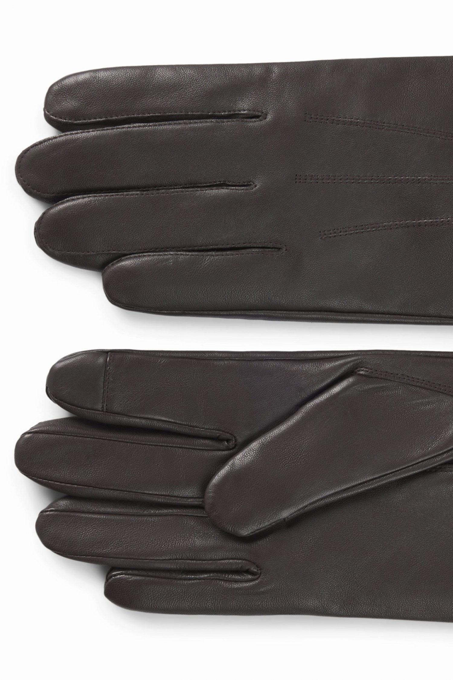 HUGO ΓΑΝΤΙΑ ΔΕΡΜΑ JAAN LOGO ΣΚΟΥΡΟ ΚΑΦΕ