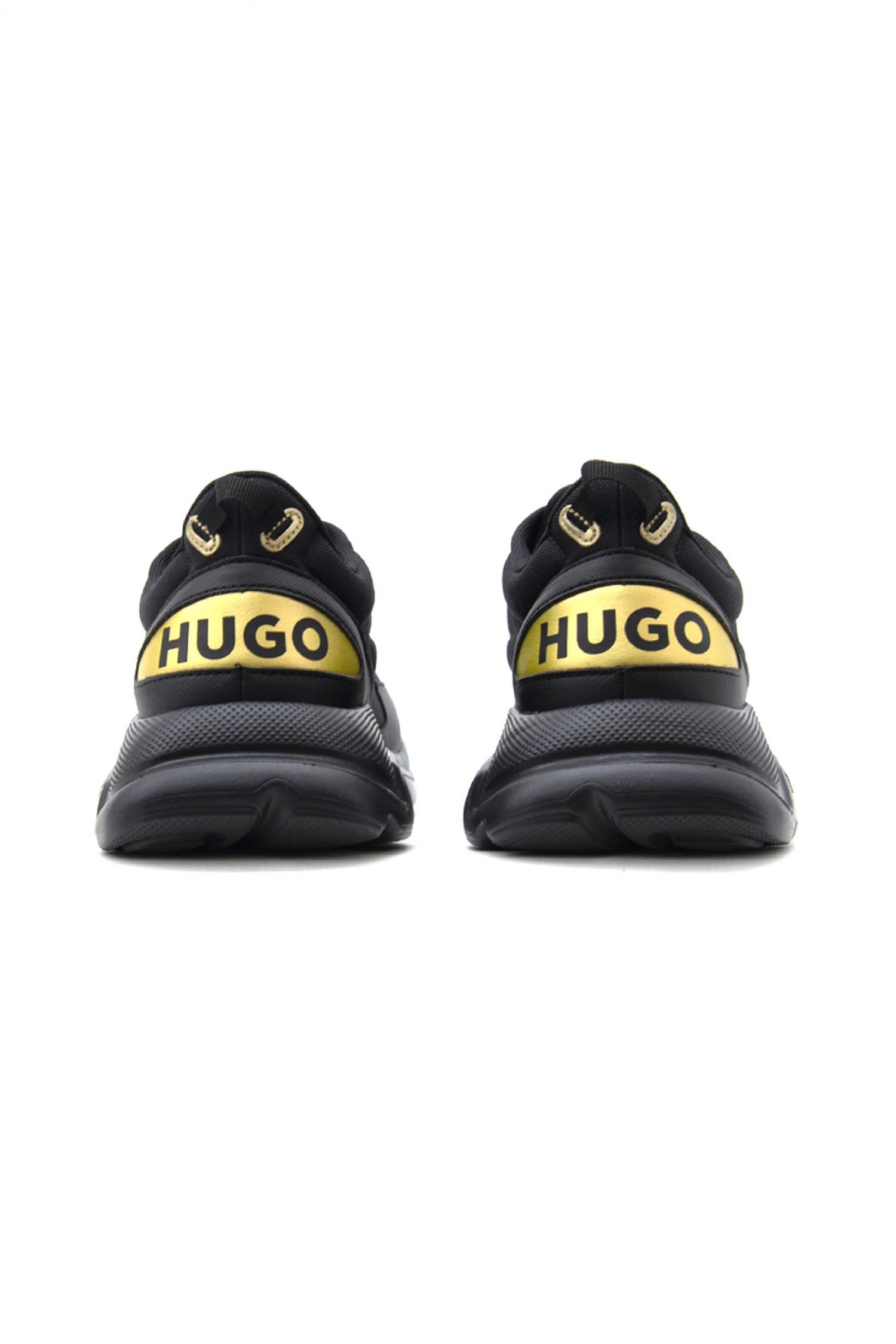 HUGO ΠΑΠΟΥΤΣΙΑ SNEAKERS LEON_RUNN_CVPU_N ΜΑΥΡΟ-ΧΡΥΣΟ φωτογραφία